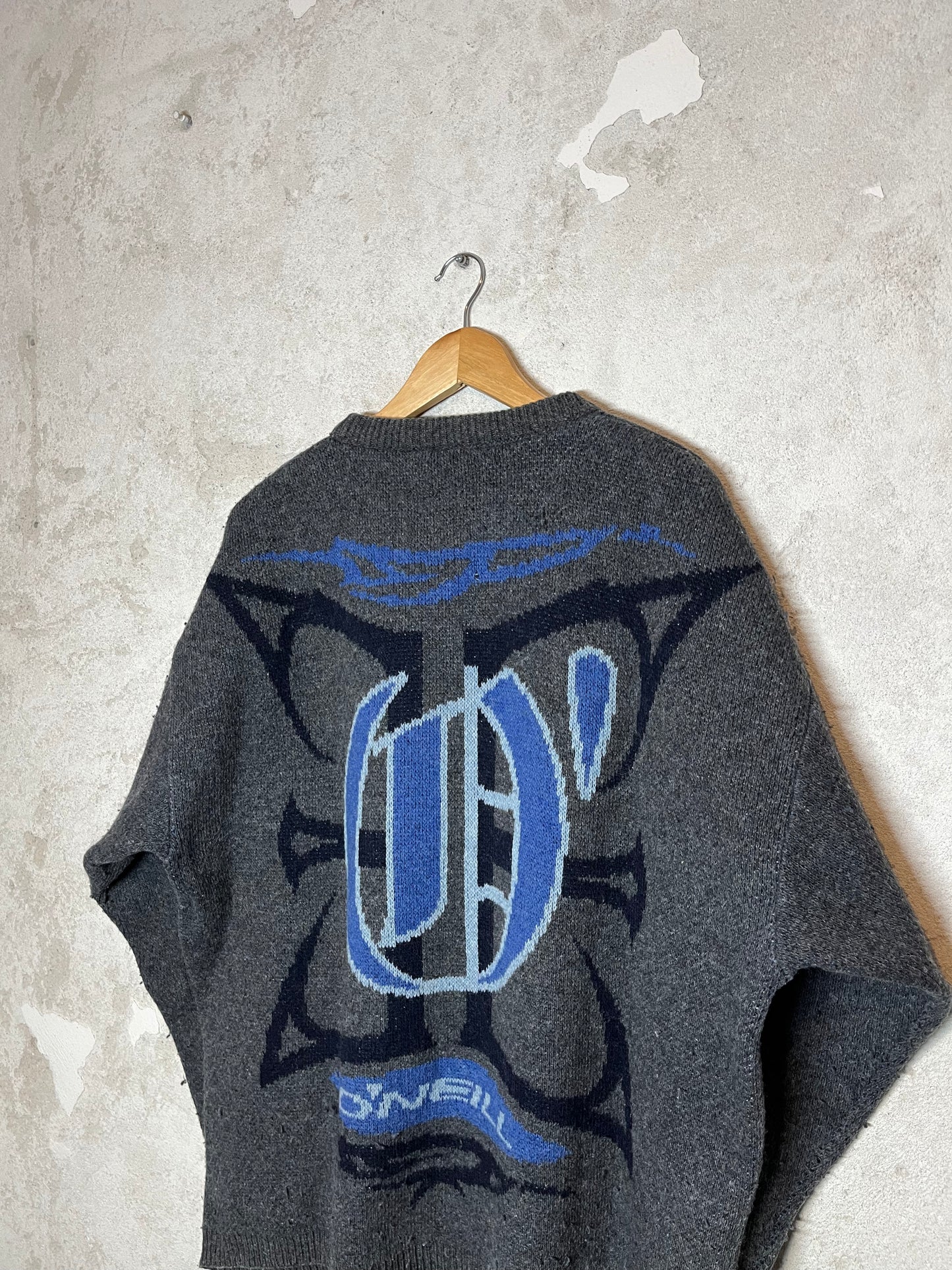 O'neill 2000s ski snowboard heavy knit sweater - XL