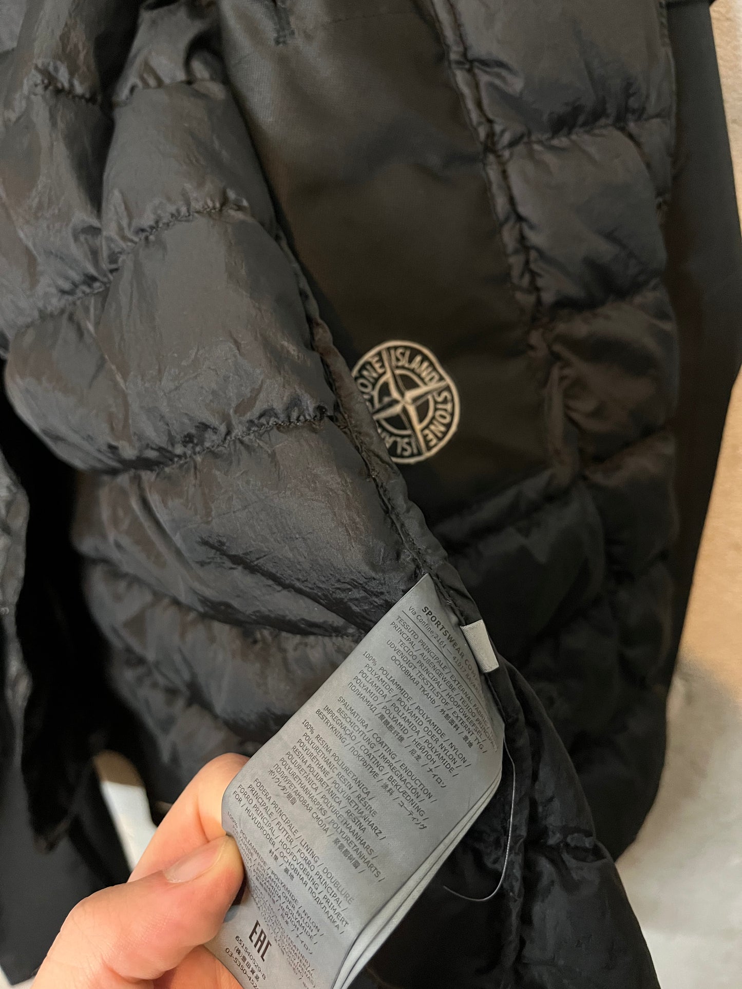 Stone Island AW/16 2-in-1 Tank Shield removable lining jacket - M