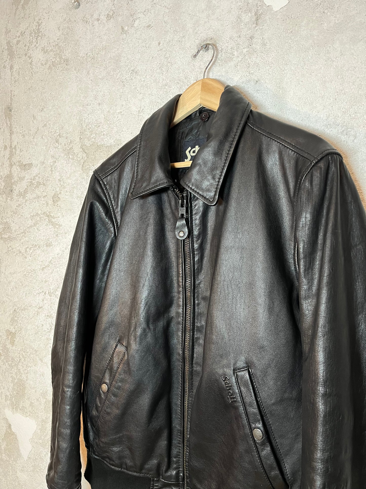 Schott NYC usa leather motor jacket - M