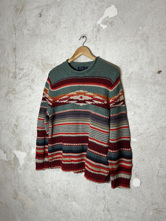 Ralph Lauren aztec multicolor knit sweater - M