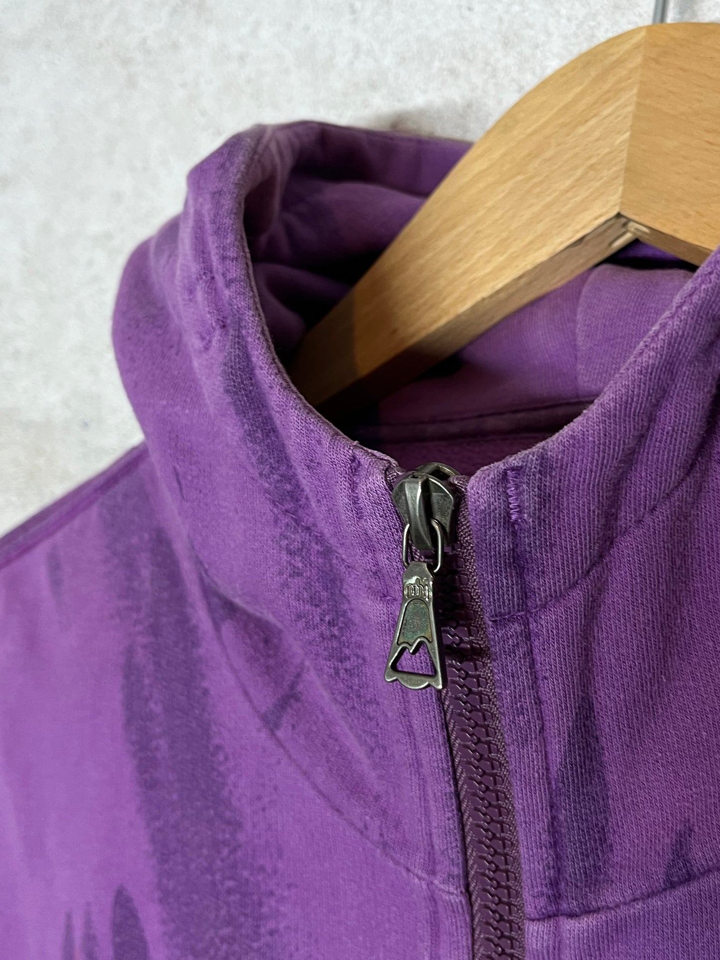 Maharishi x Futura purple rain hooded vest sweater - M