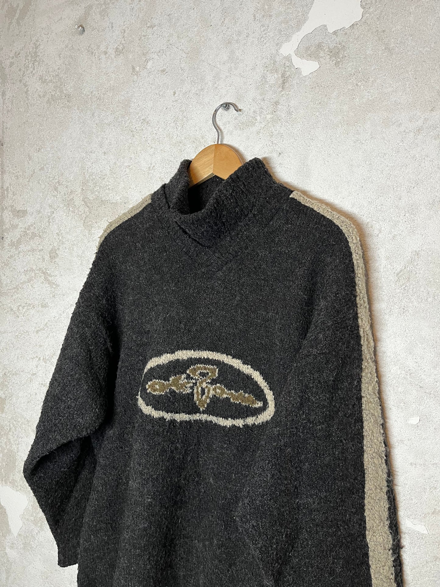 Oxbow ski snowboard heavy knit sweater - L