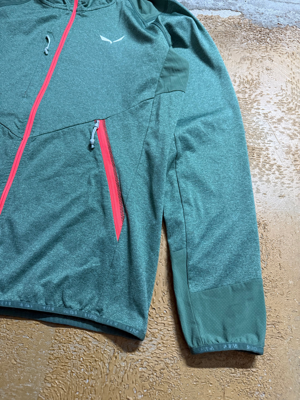 Salewa green fleece sweater - M