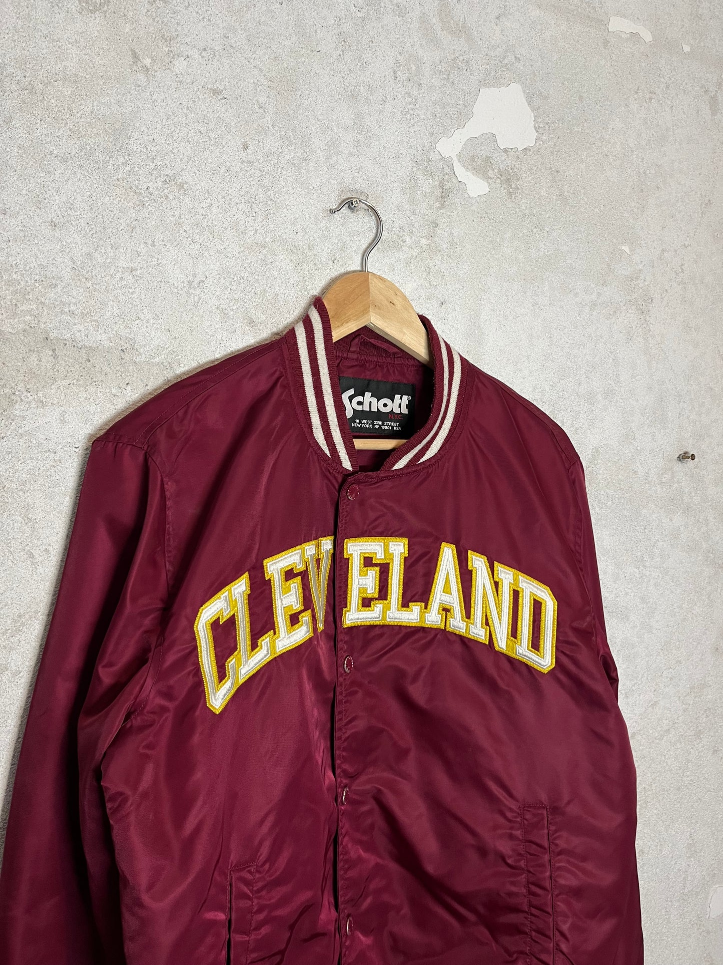 Schott NYC New York ''Cleveland'' bomber varsity jacket