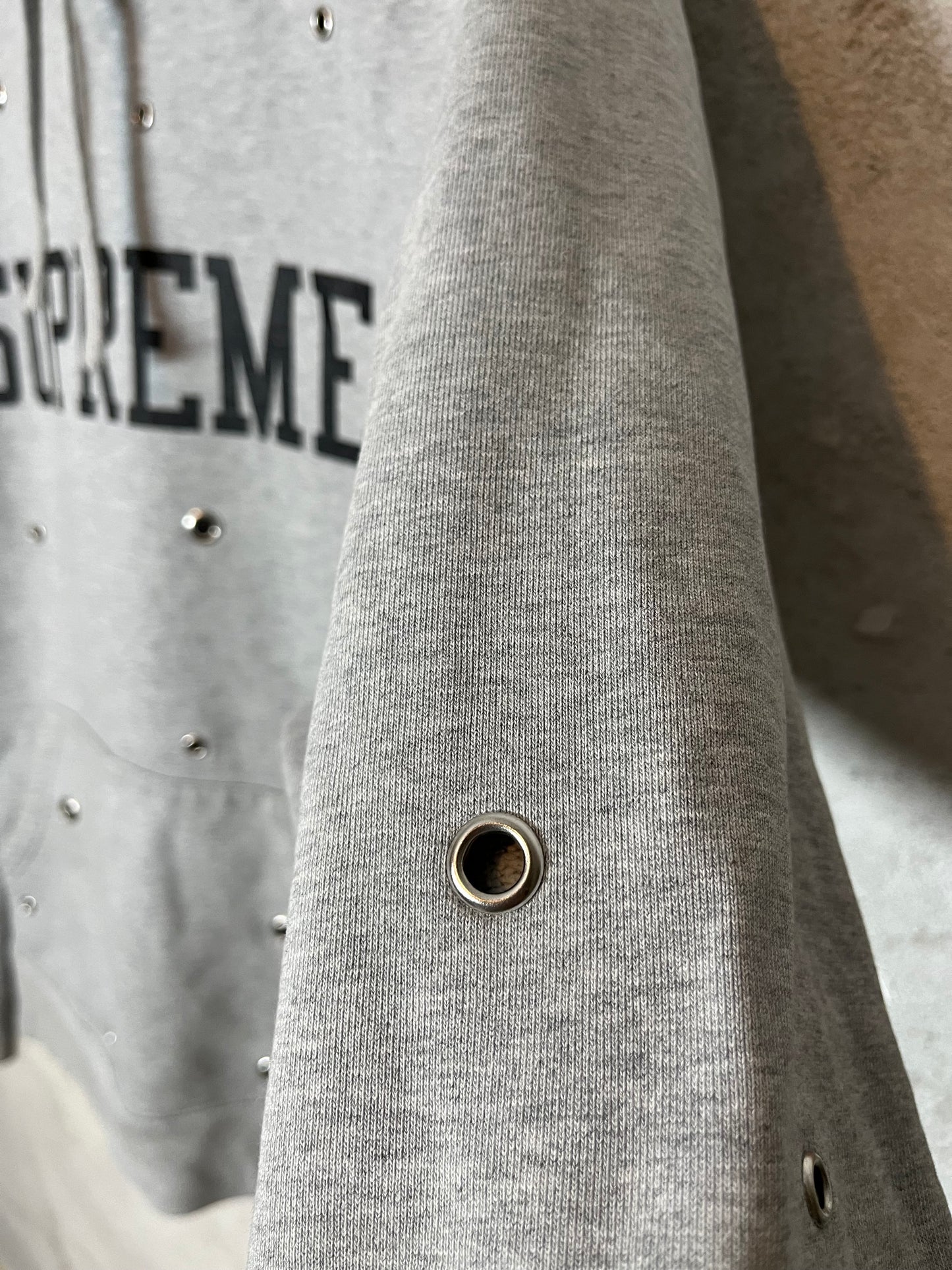 Supreme SS20 Eyelet hoodie - M