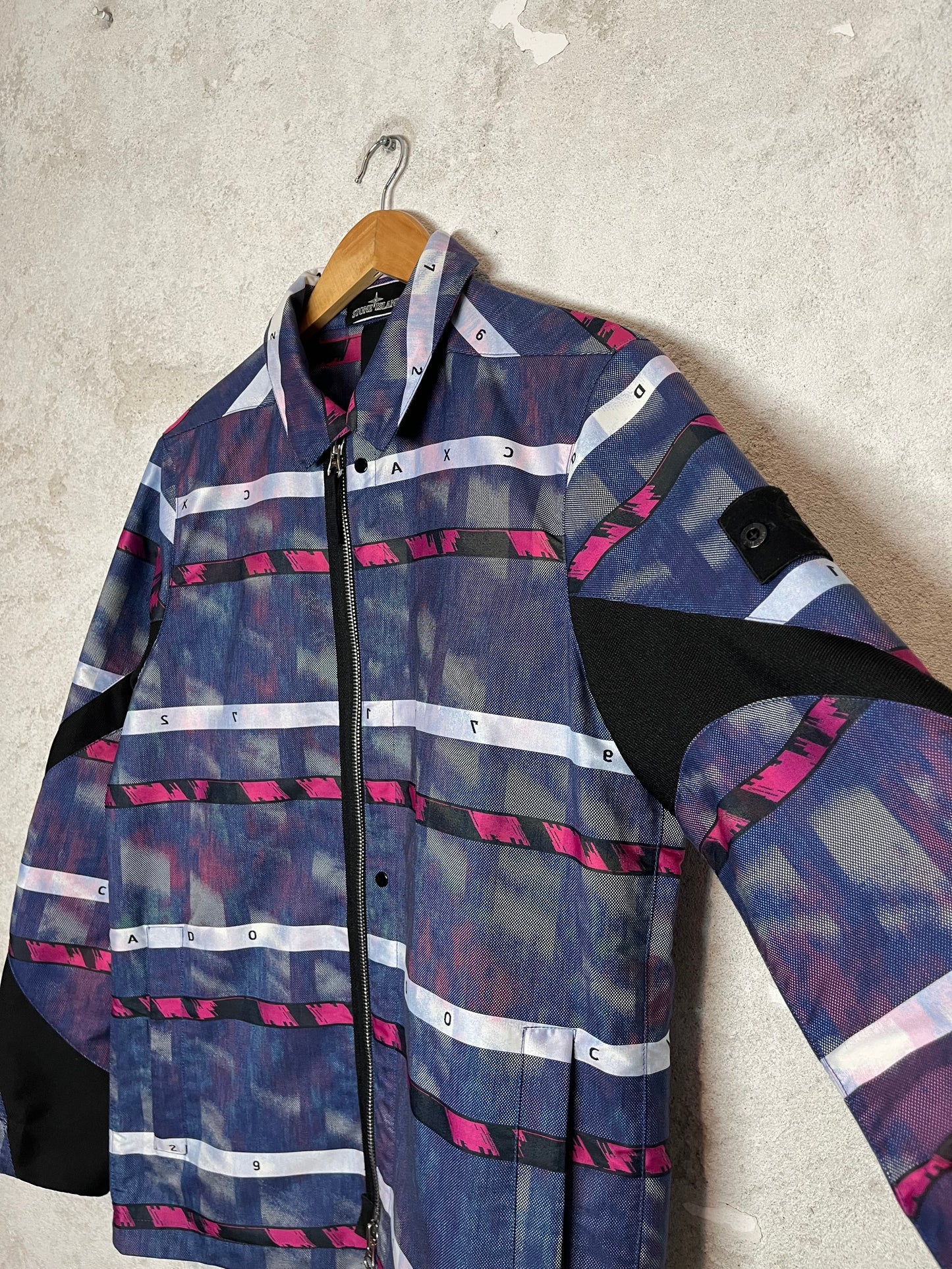 Stone Island DPM CHINÉ Jacquard ghost jacket - S