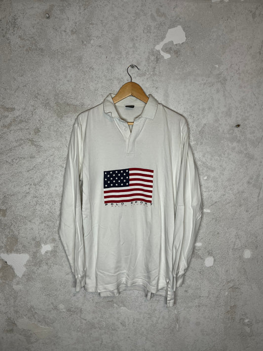 Ralph Lauren Polo Sport vintage USA flag polo - XL