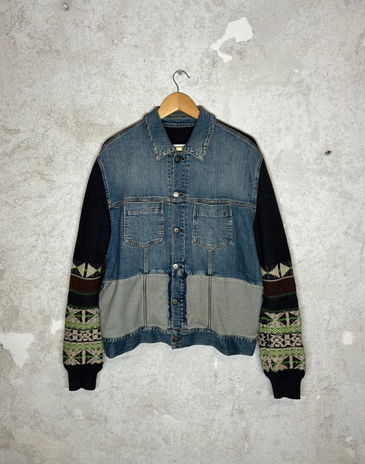 Maison Martin Margiela MM6 Indigo Knit denim jacket - M