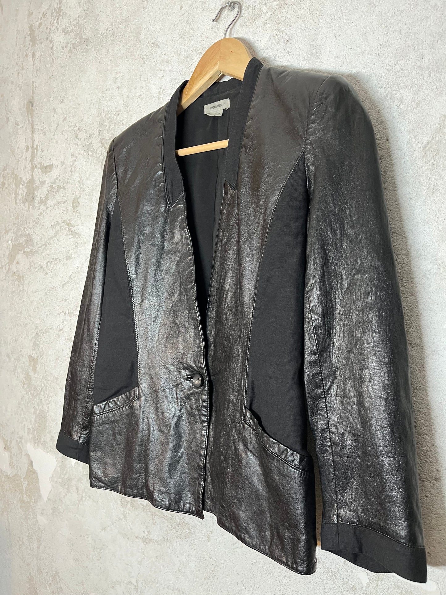 Helmut Lang vintage sheepskin leather jacket - XS