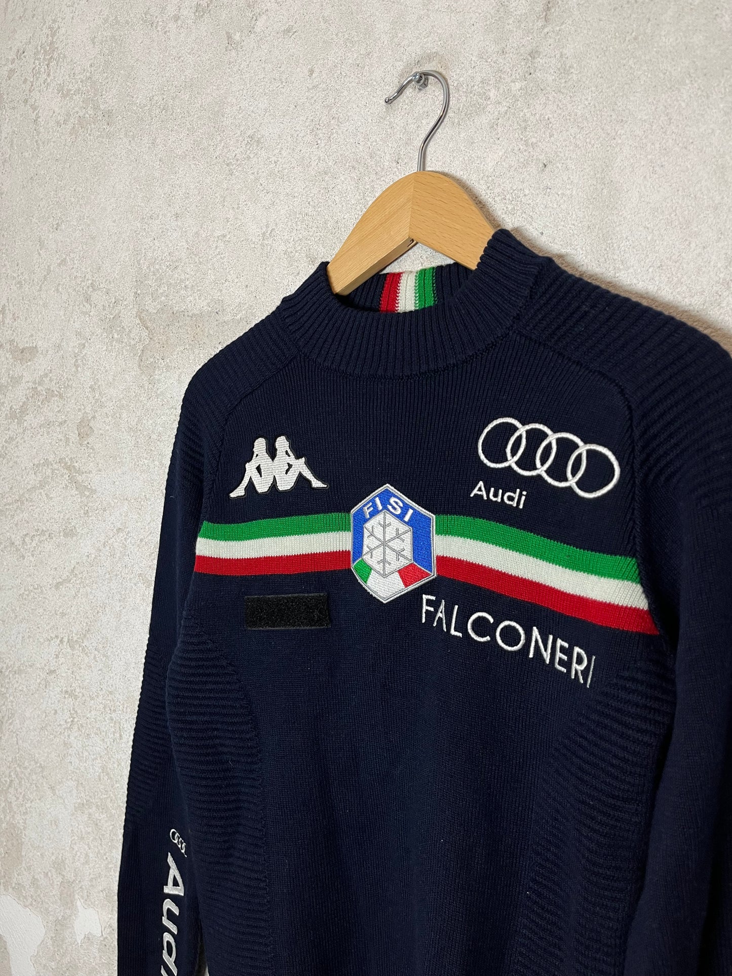 Kappa vintage heavy knit Italia Audi sweater - XS