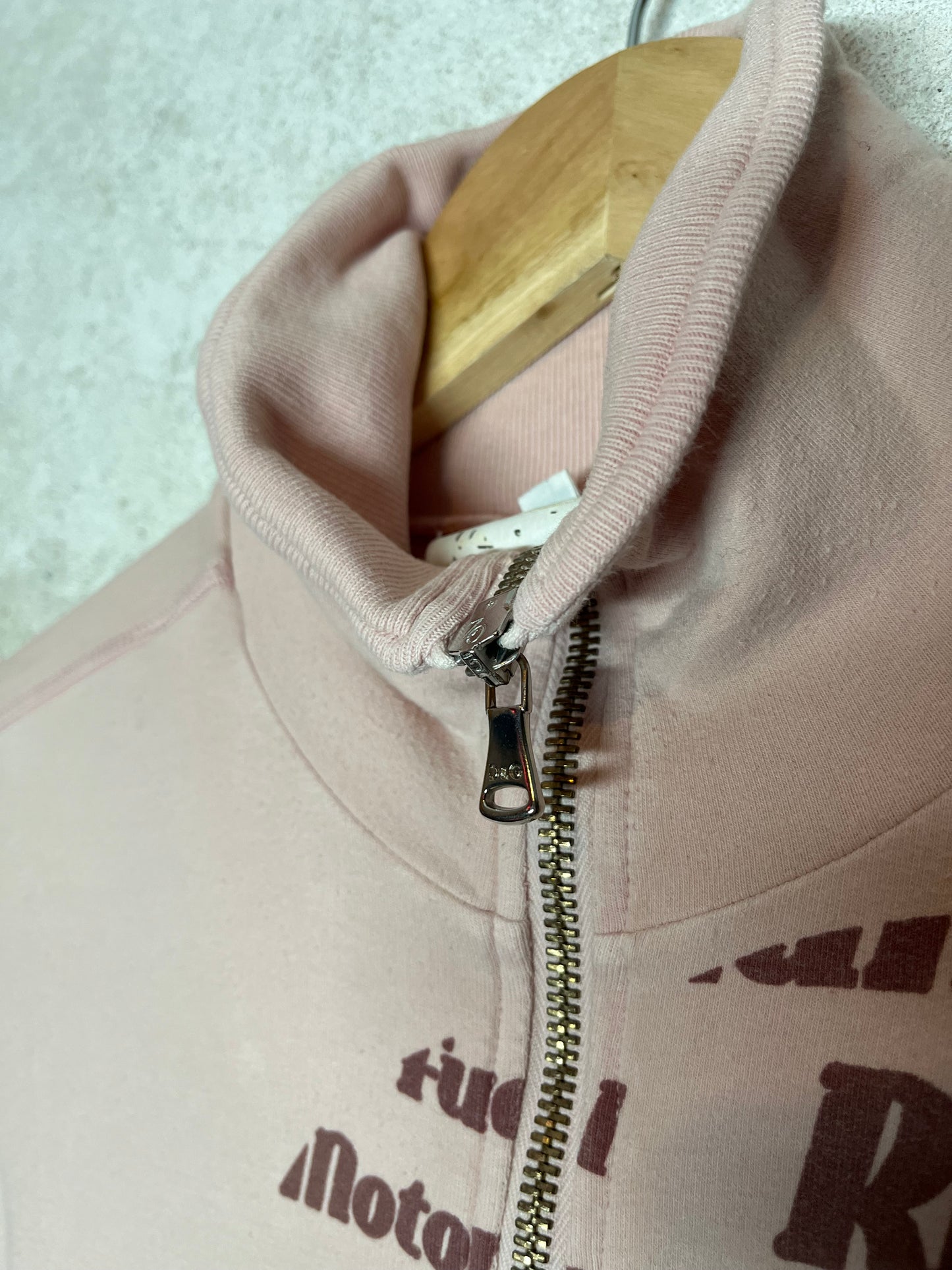 Dolce & Gabanna 2000s pink zip up sweater - XS