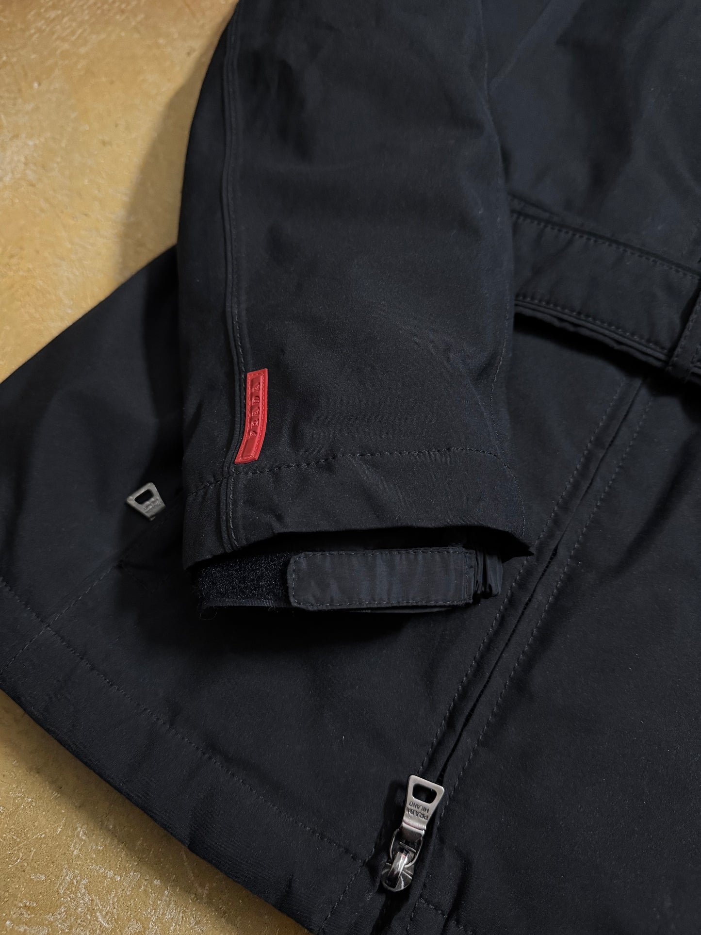 Prada vintage trenchcoat padded down jacket - S
