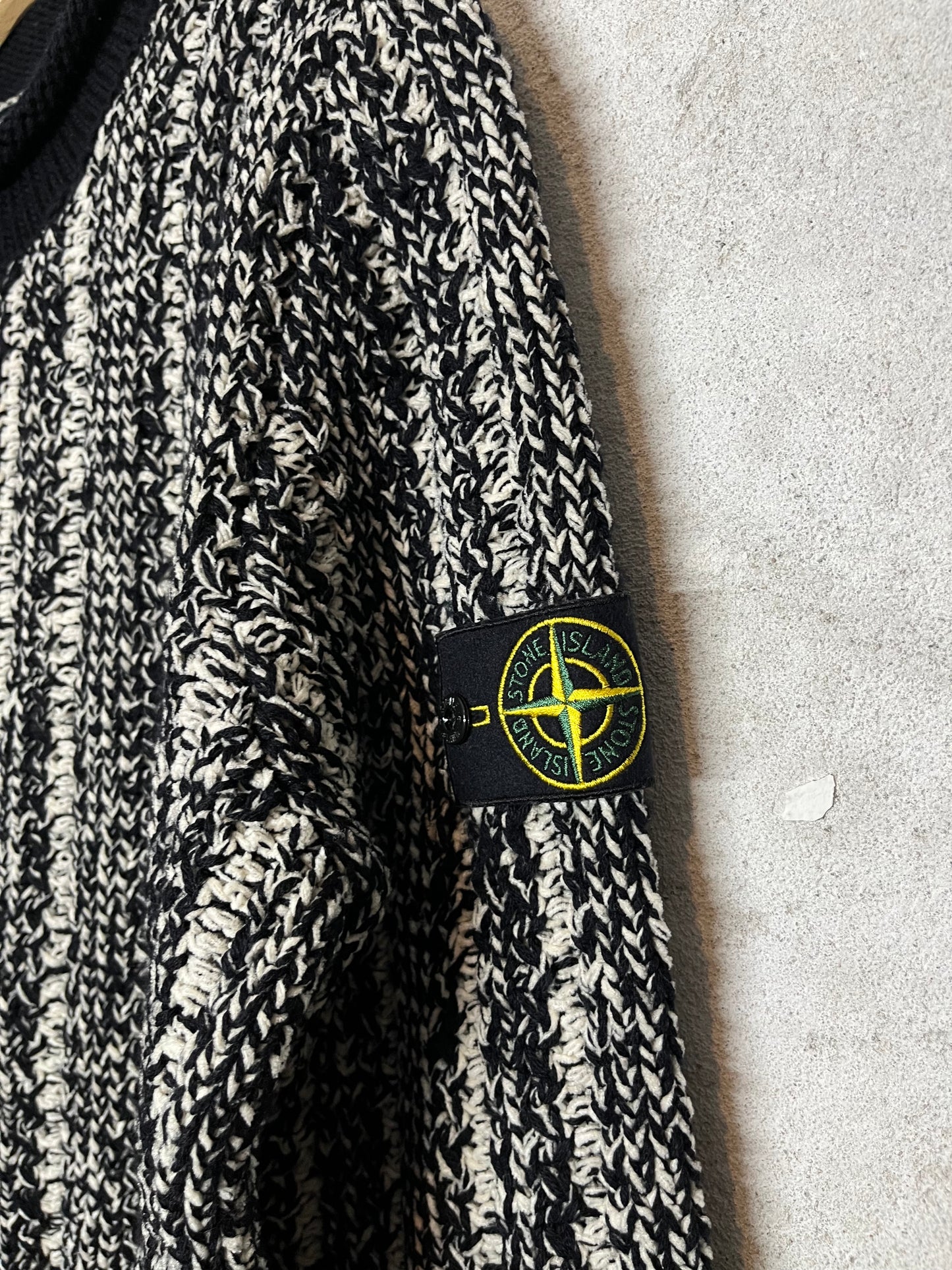 Stone Island 2017 heavy knit sweater - L