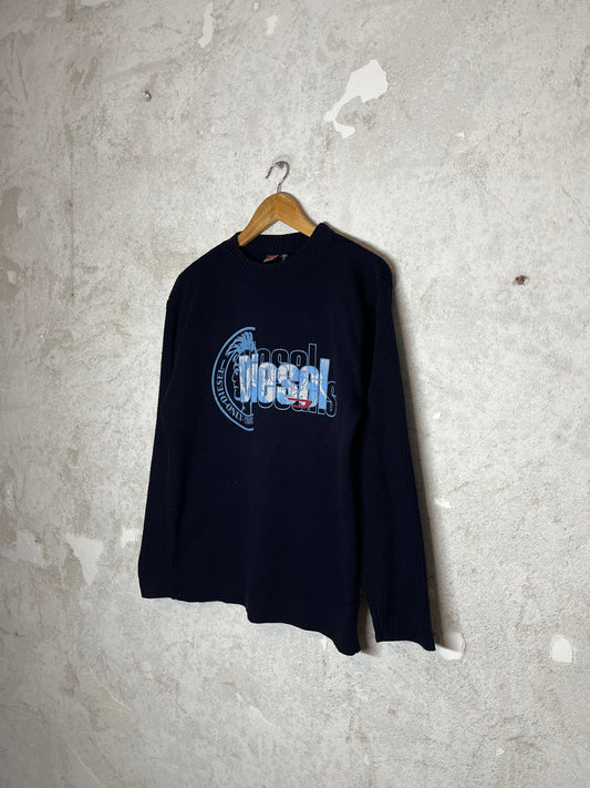 Diesel vintage printed knit sweater - XL