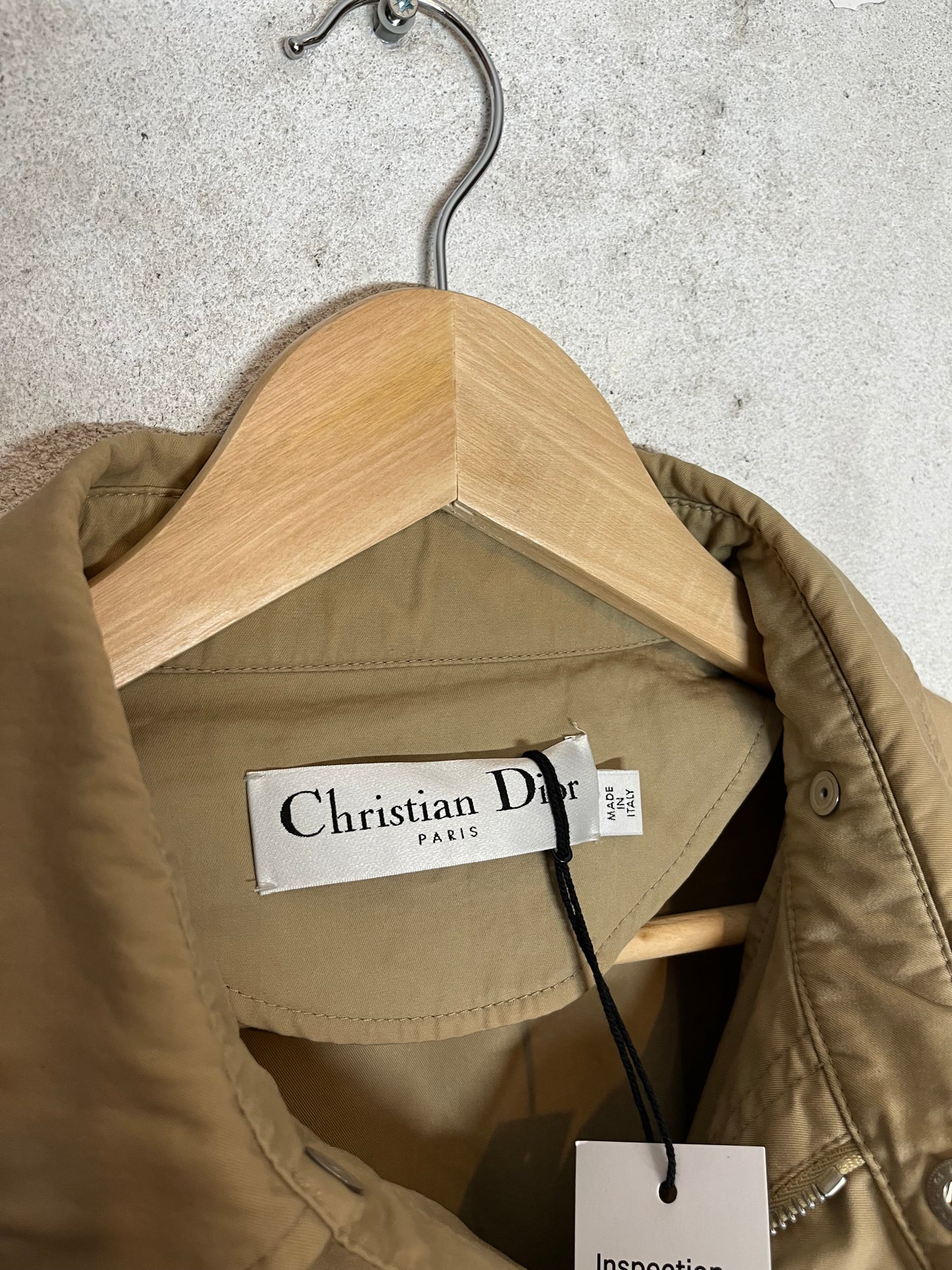 Christian Dior vintage trench coat jacket beige - S