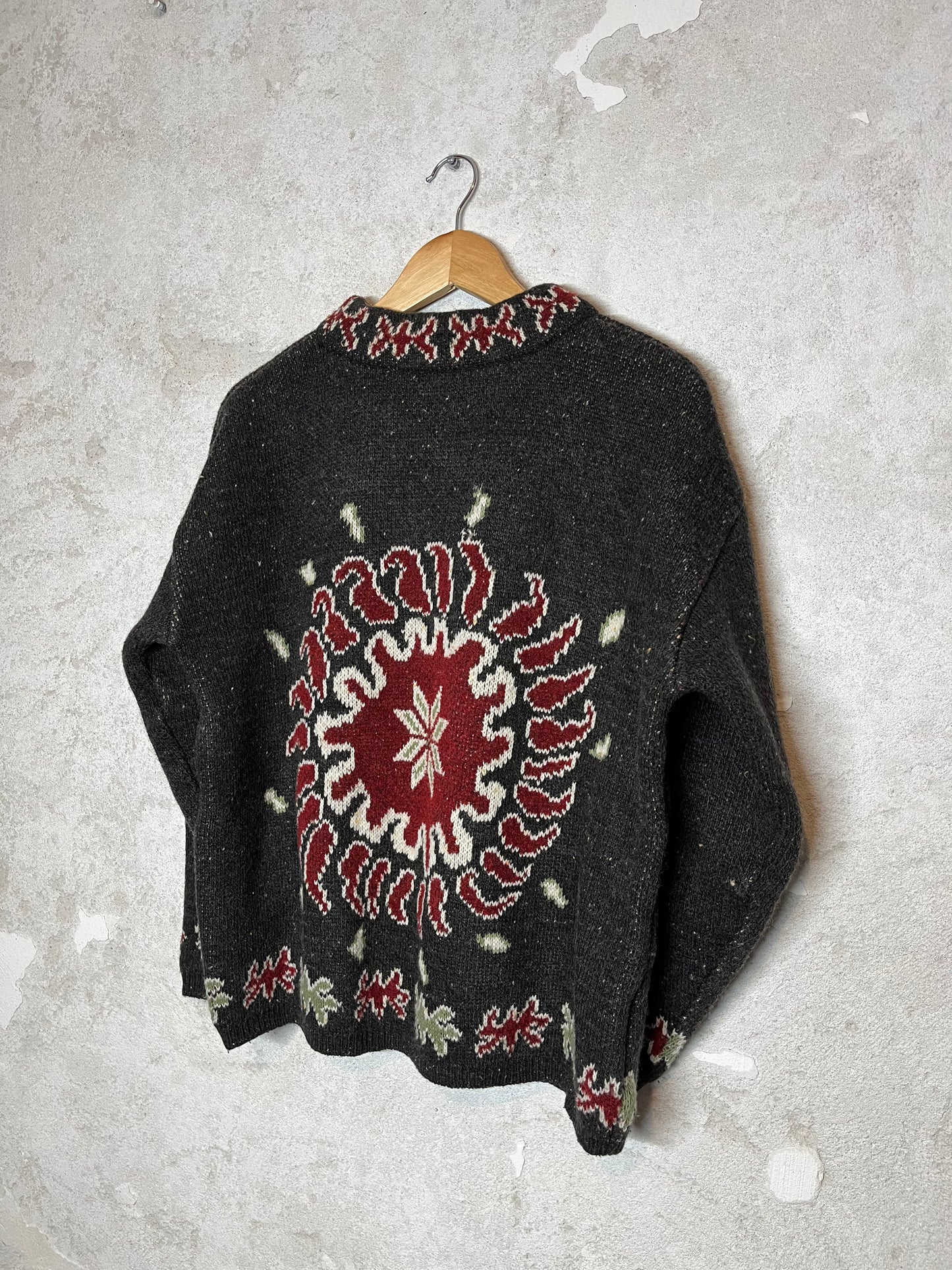 Vintage heavy ski snowboard knit - S/M