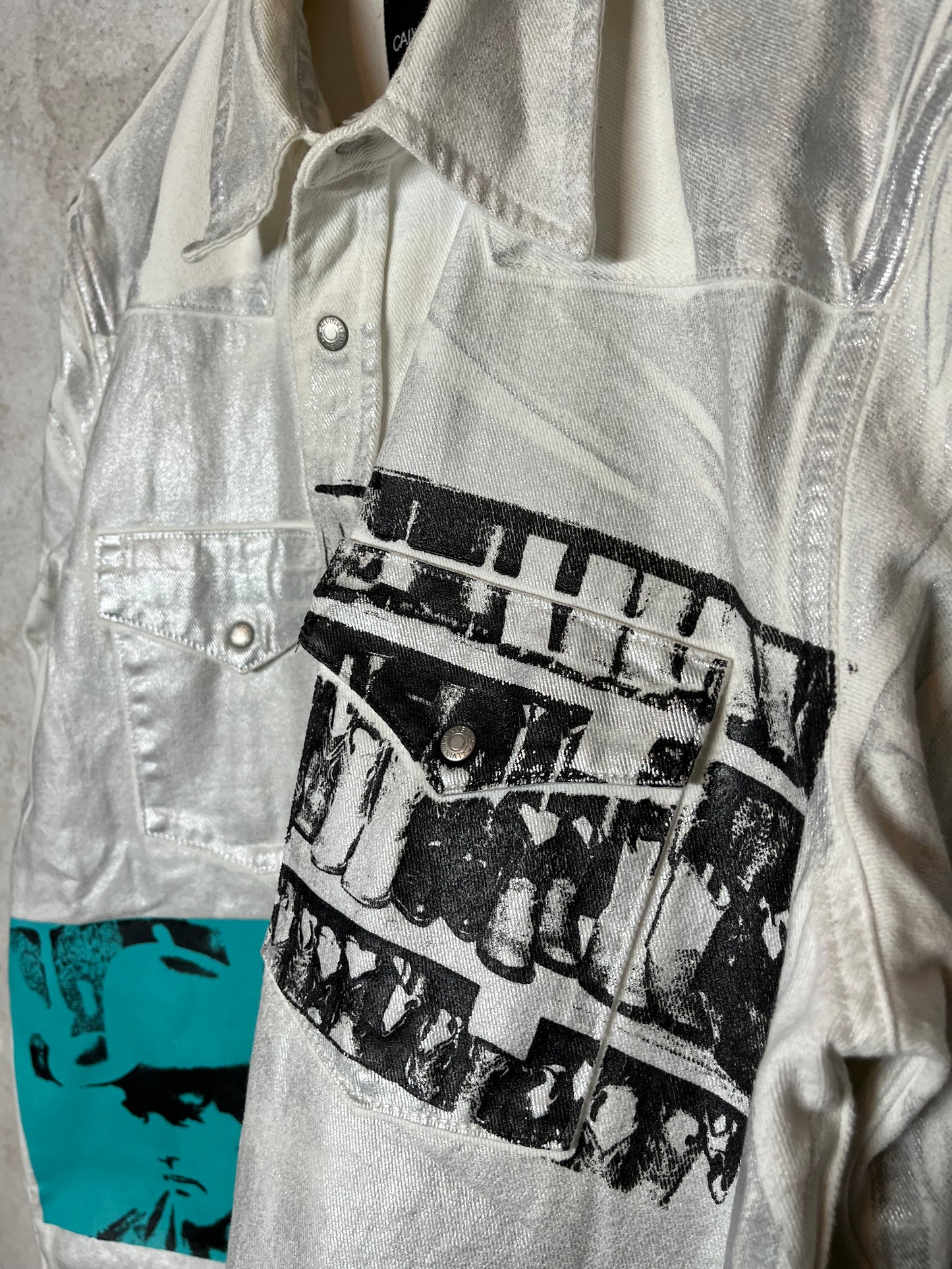 Calvin Klein x Andy Warhol by Raf Simons 205W39NYC metallic overshirt - XL