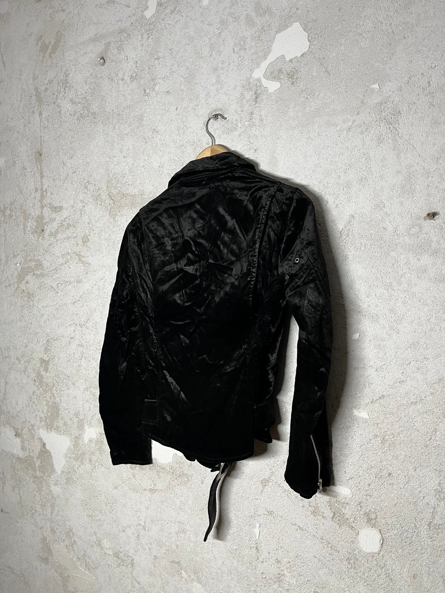 Junya Watanabe Comme des Garcons velvet biker jacket - XS