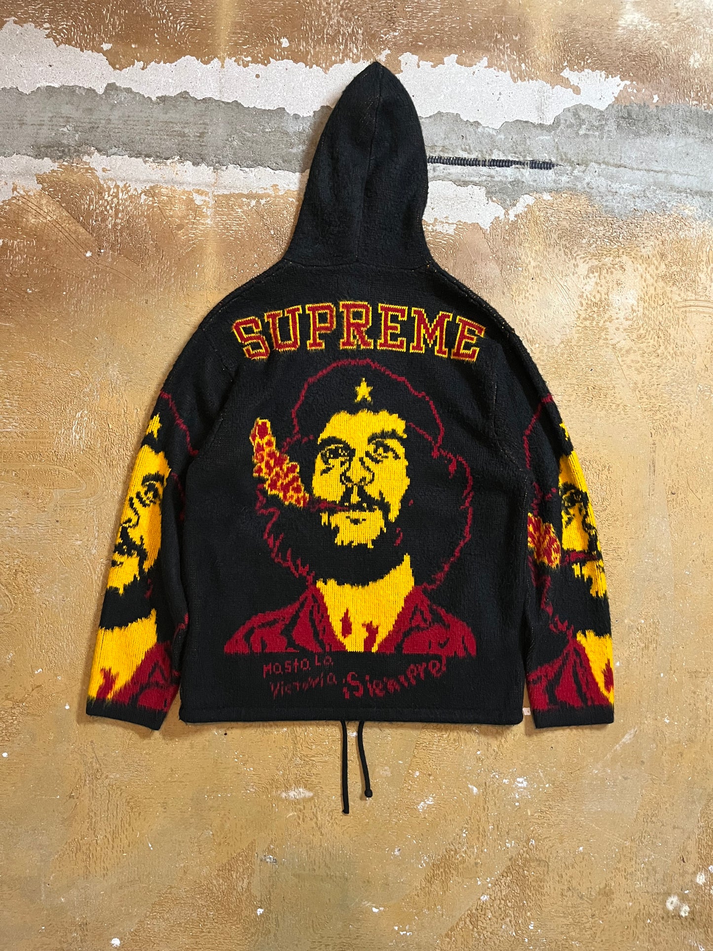 Supreme Che knit zip up sweater - M