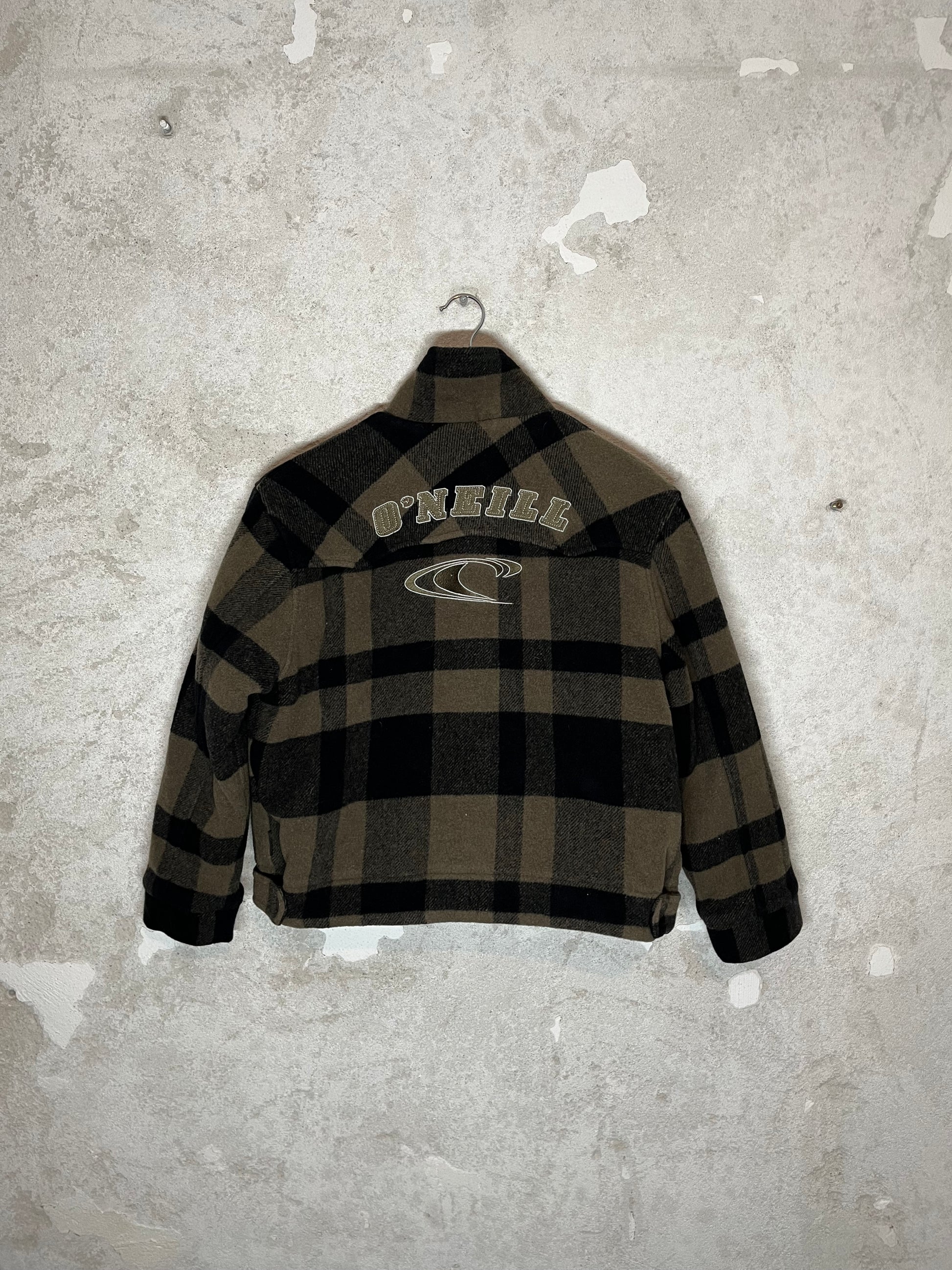 O'neill checkered fleece 90s 2000s y2k jacket 