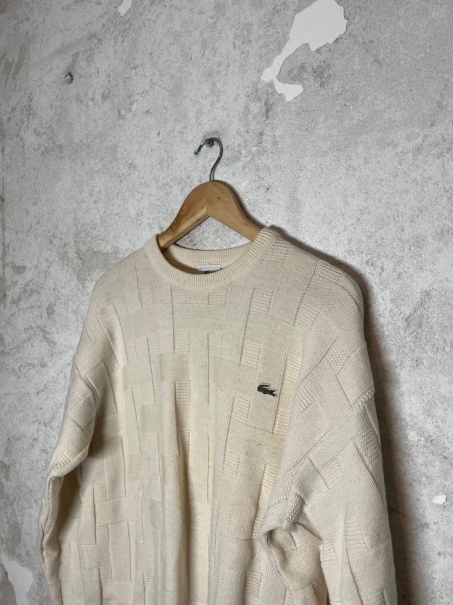 Lacoste 2000s 90s vintage retro knit sweatshirt - M/L