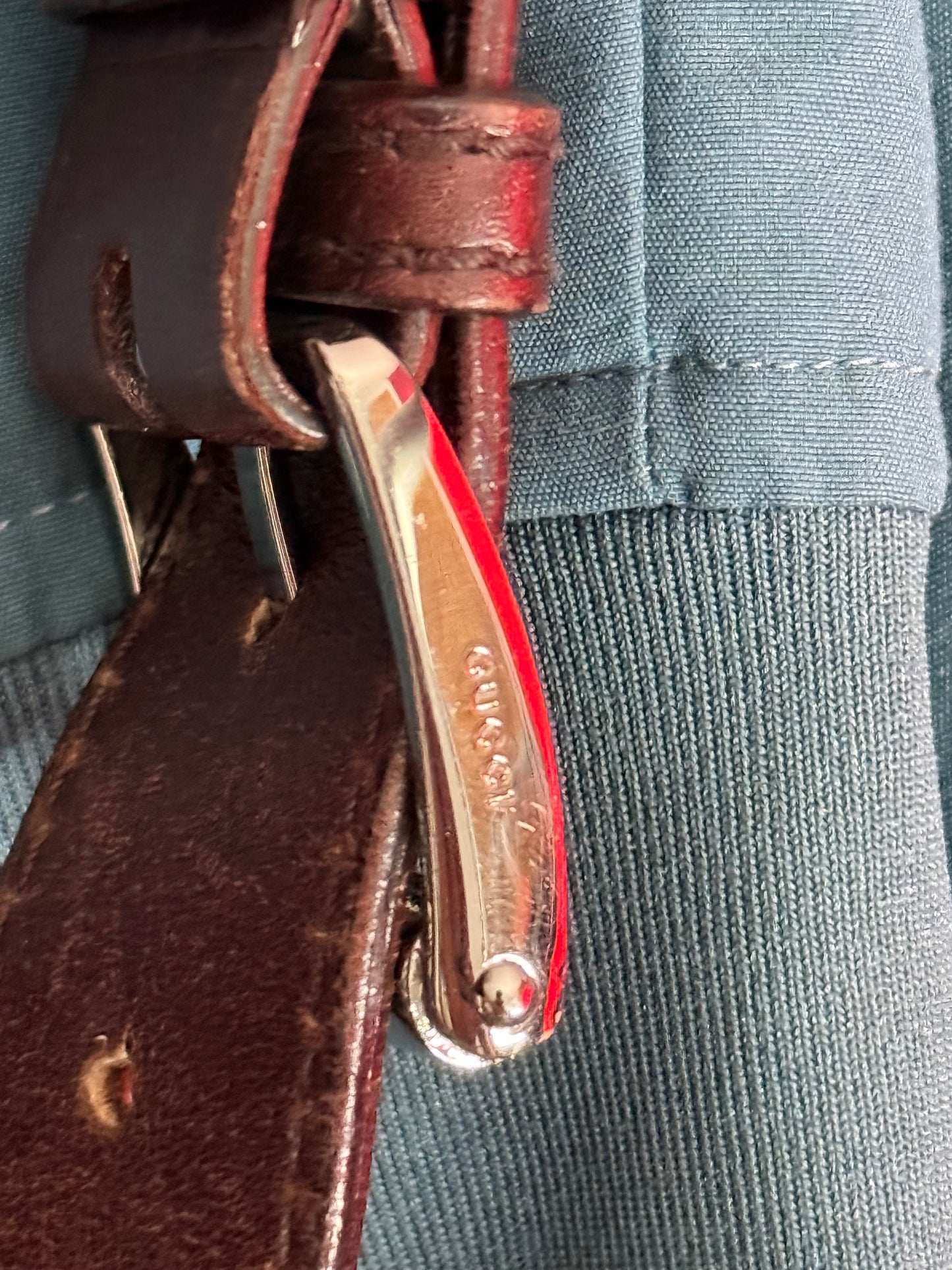 Gucci leather monogram shoulder bag