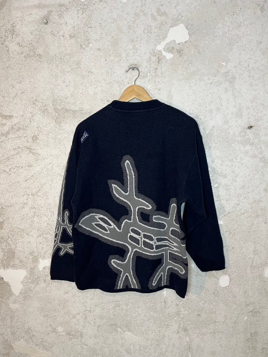 Oxbow vintage 90s heavy knit ski winter sweater - M