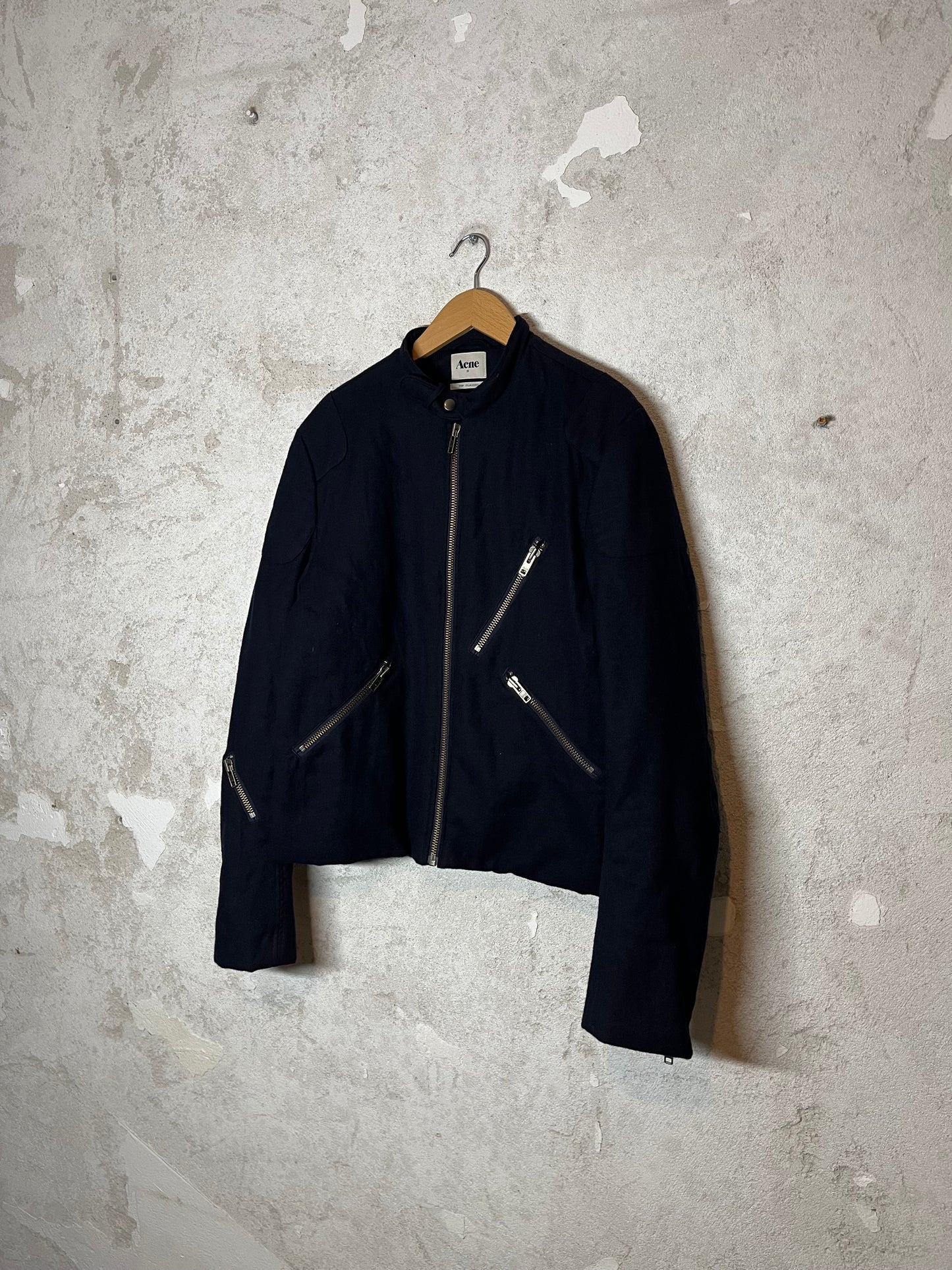 Acne Studios Oliver Wool AW/10 multizip bomber jacket - M