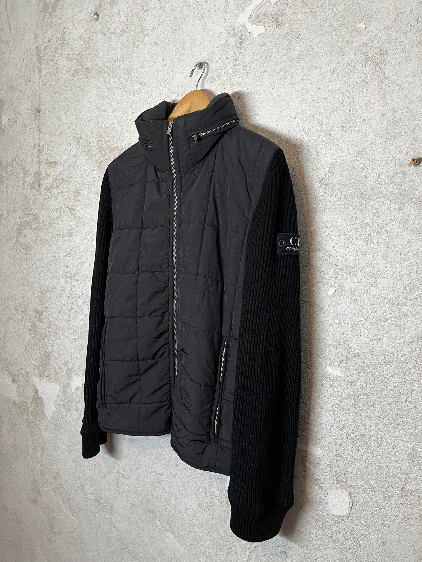 CP Company knitted sleeve badge jacket - XL