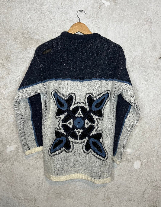 Oxbow heavy knit ski snowboarding sweater - S