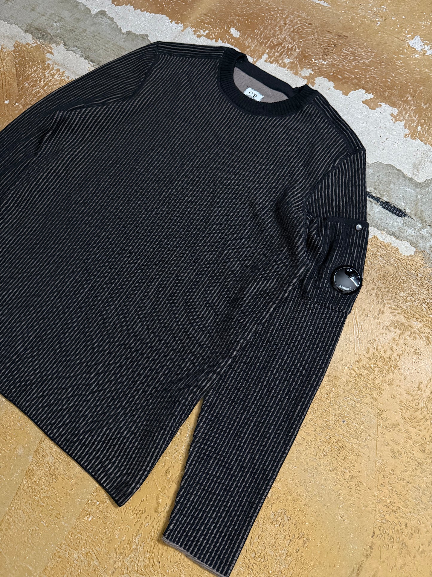 CP Company ribbed knit wool sweater - M