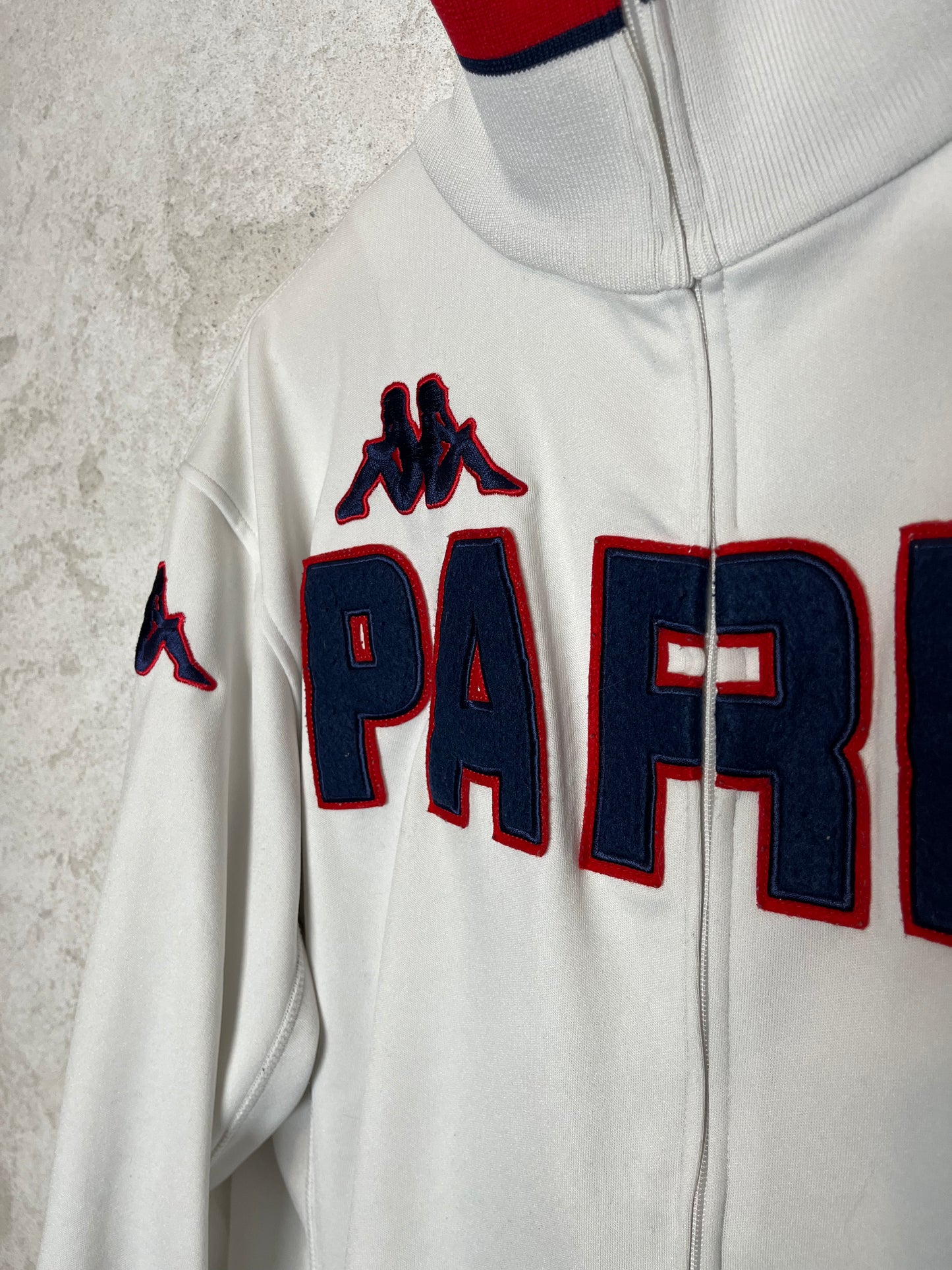 Kappa vintage retro ''Paris'' soccer zip-up sweatshirt - M