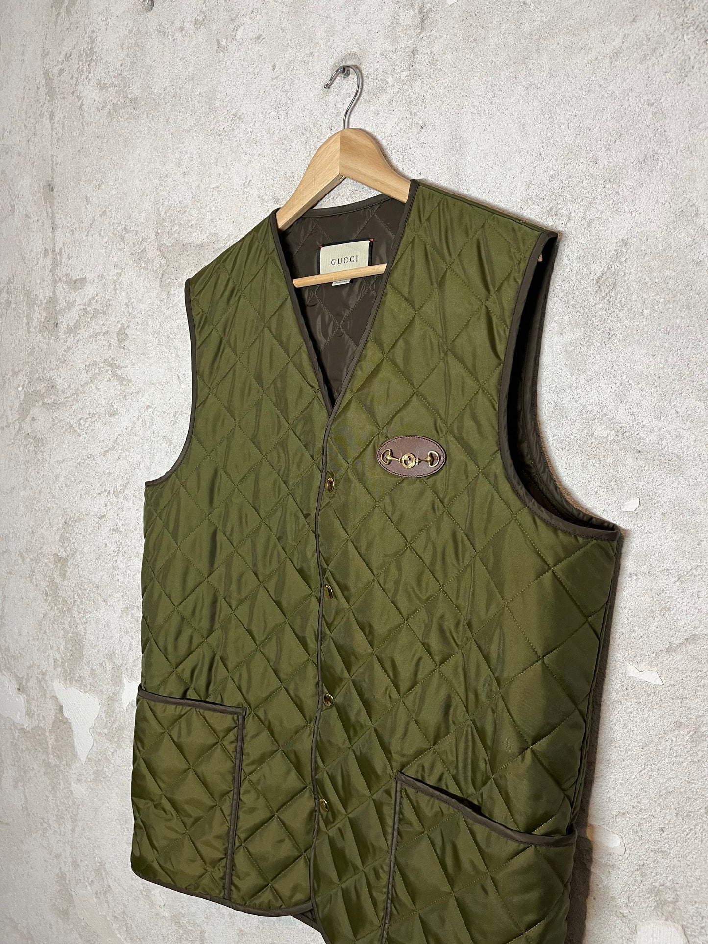 Gucci vintage quilted hunting bodywarmer gilet (RRP €1.750) - L