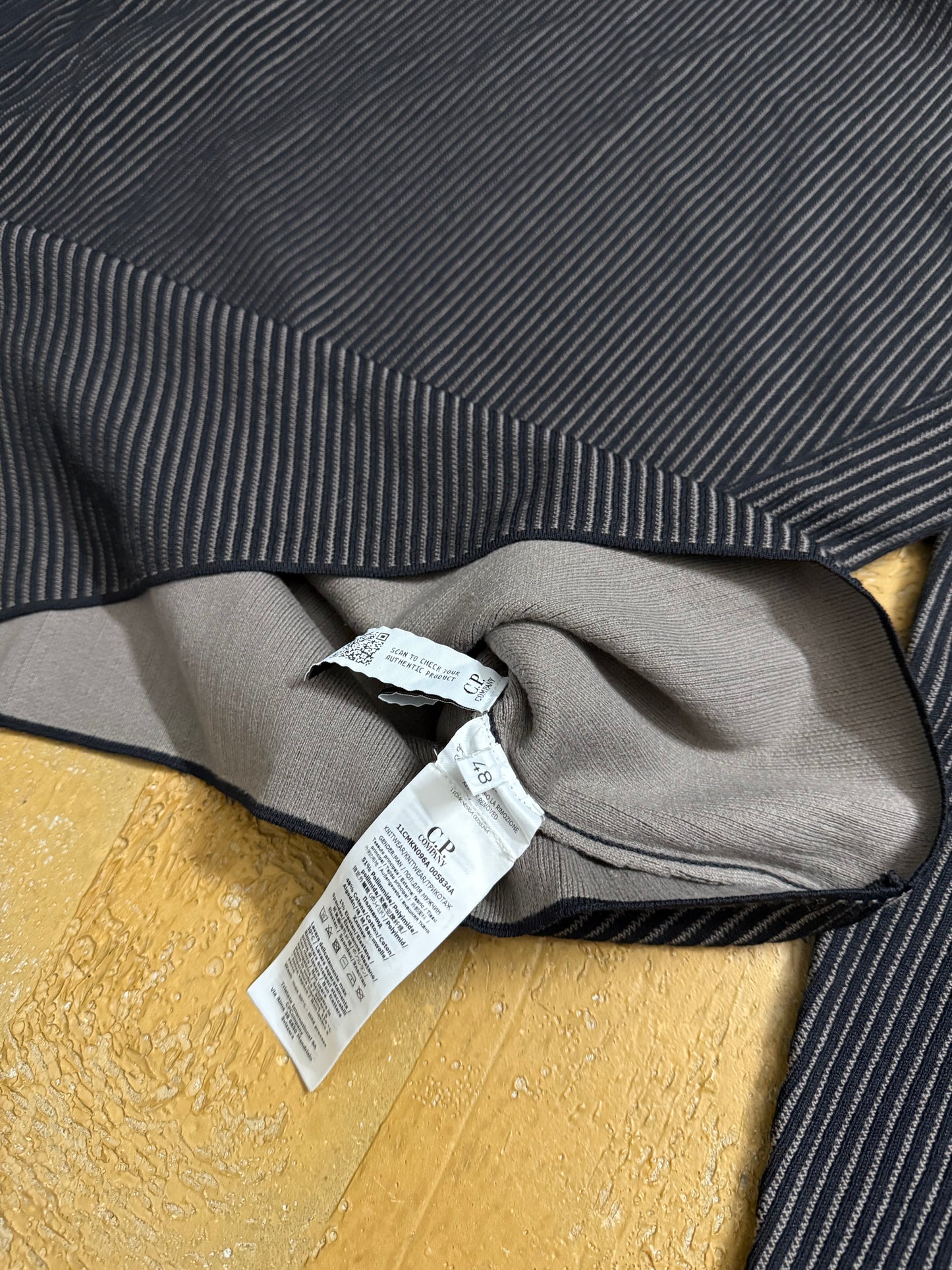 CP Company ribbed knit wool sweater - M