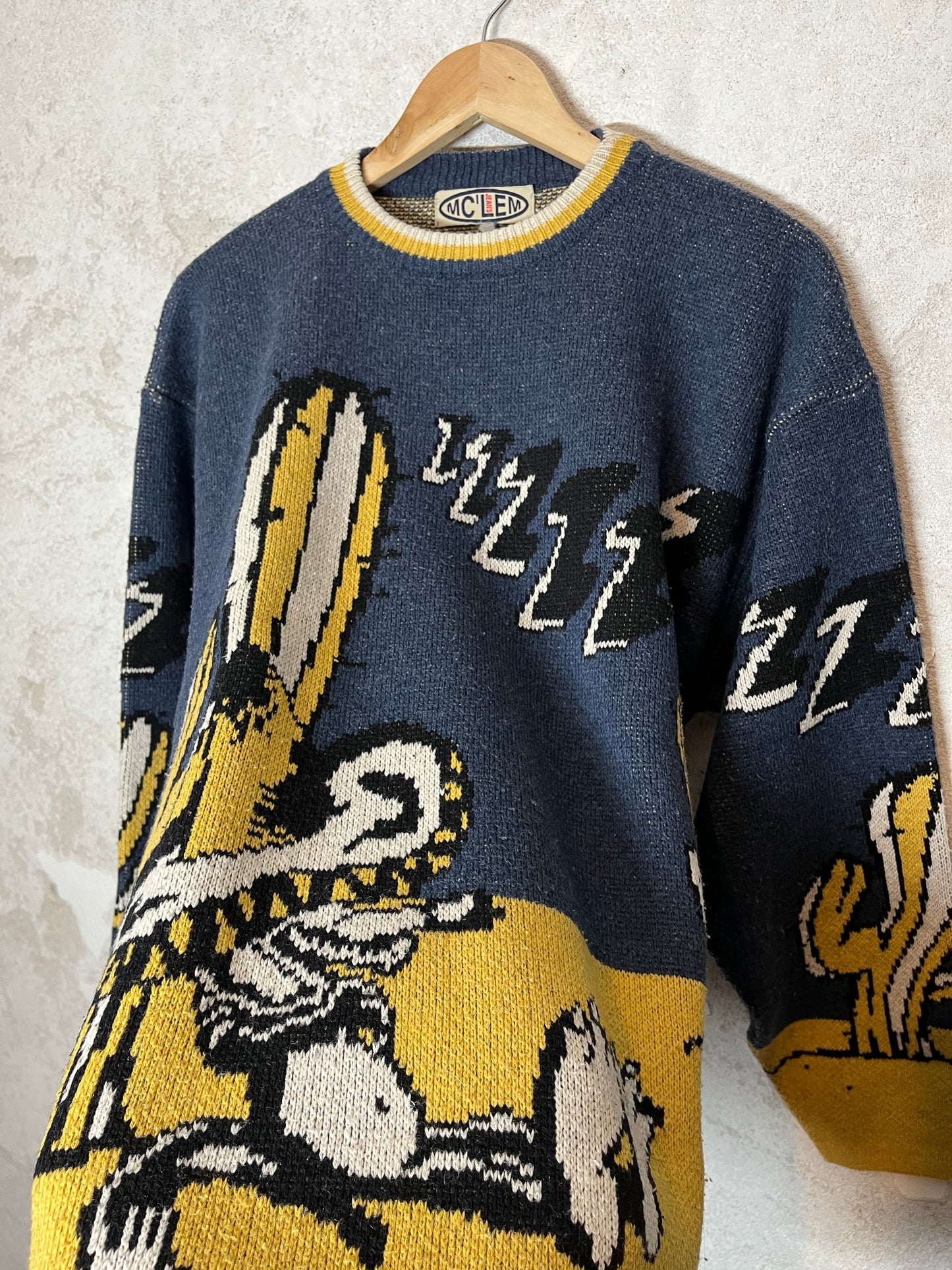 Mc'lem rare heavy knit ski snowboard sweater - M