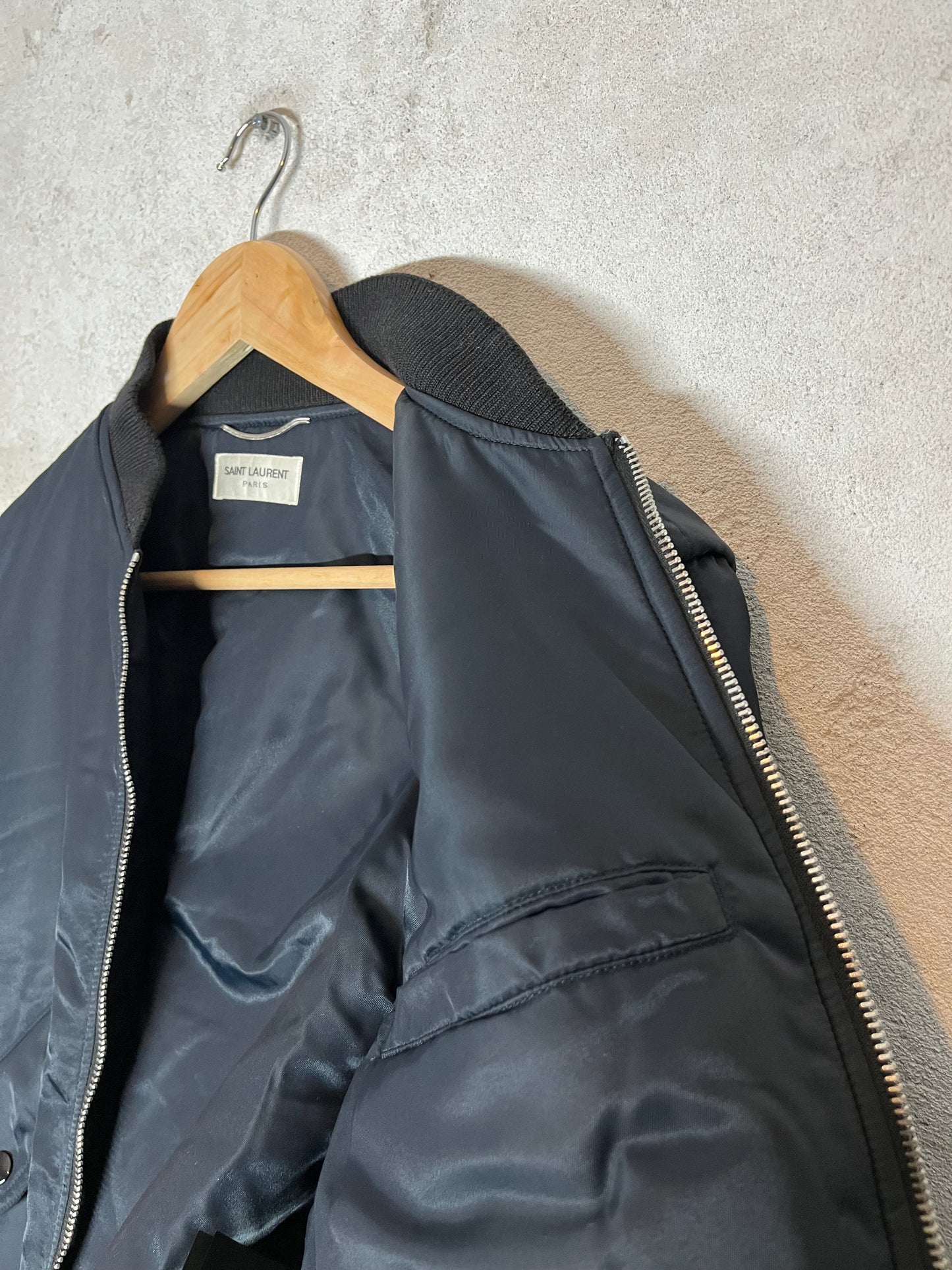 Yves Saint Laurent Nylon Side pocket bomber jacket - S/M