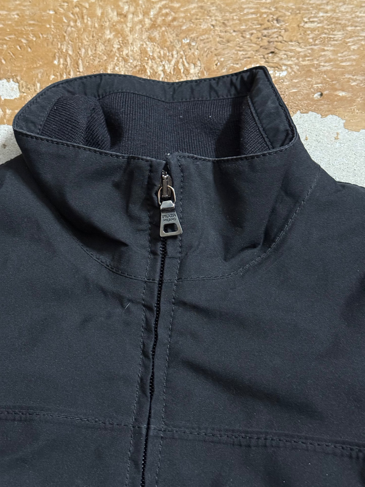 Prada vintage trenchcoat padded down jacket - S