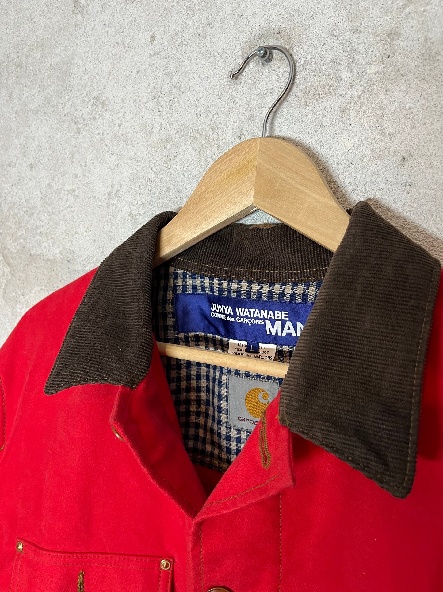 Junya Watanabe x Carhartt red worker canvas jacket - L