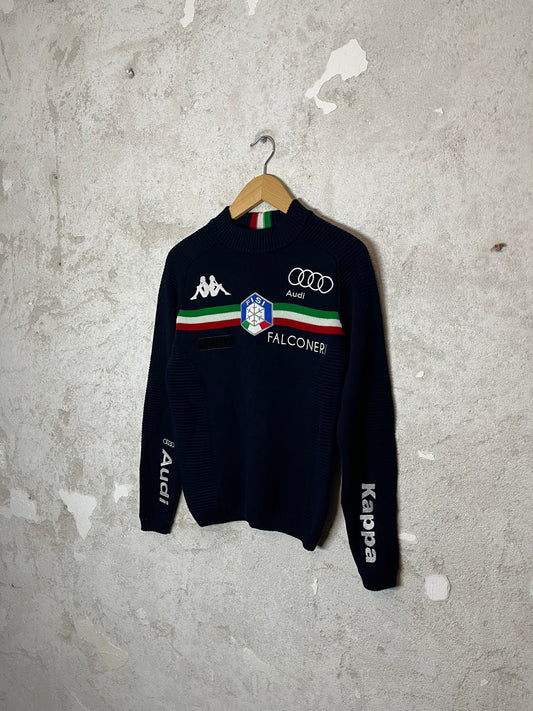 Kappa vintage heavy knit Italia Audi sweater - XS