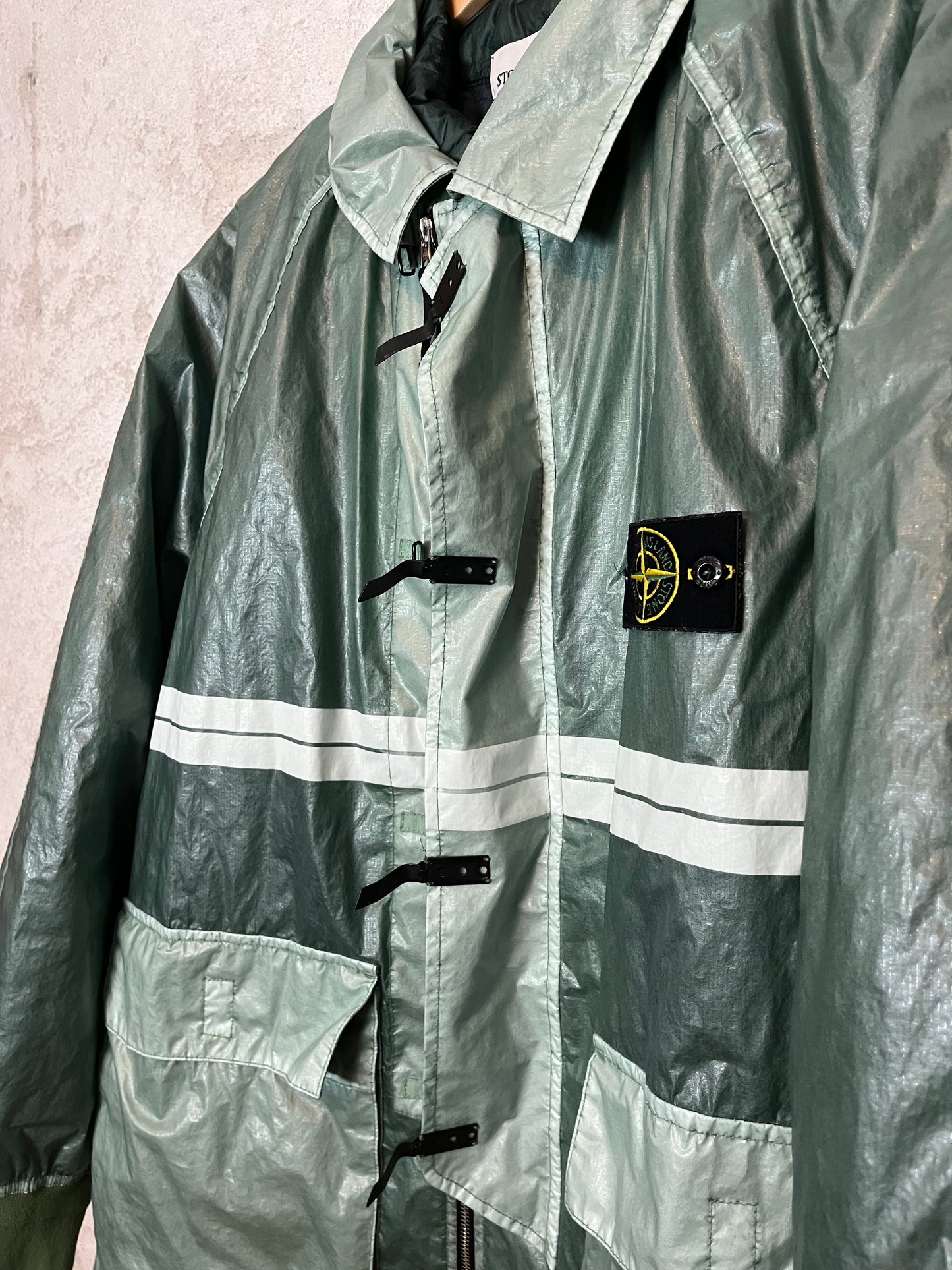 Stone Island 40th anniversary 82/22 2-in-1 rope lining winter jacket - L