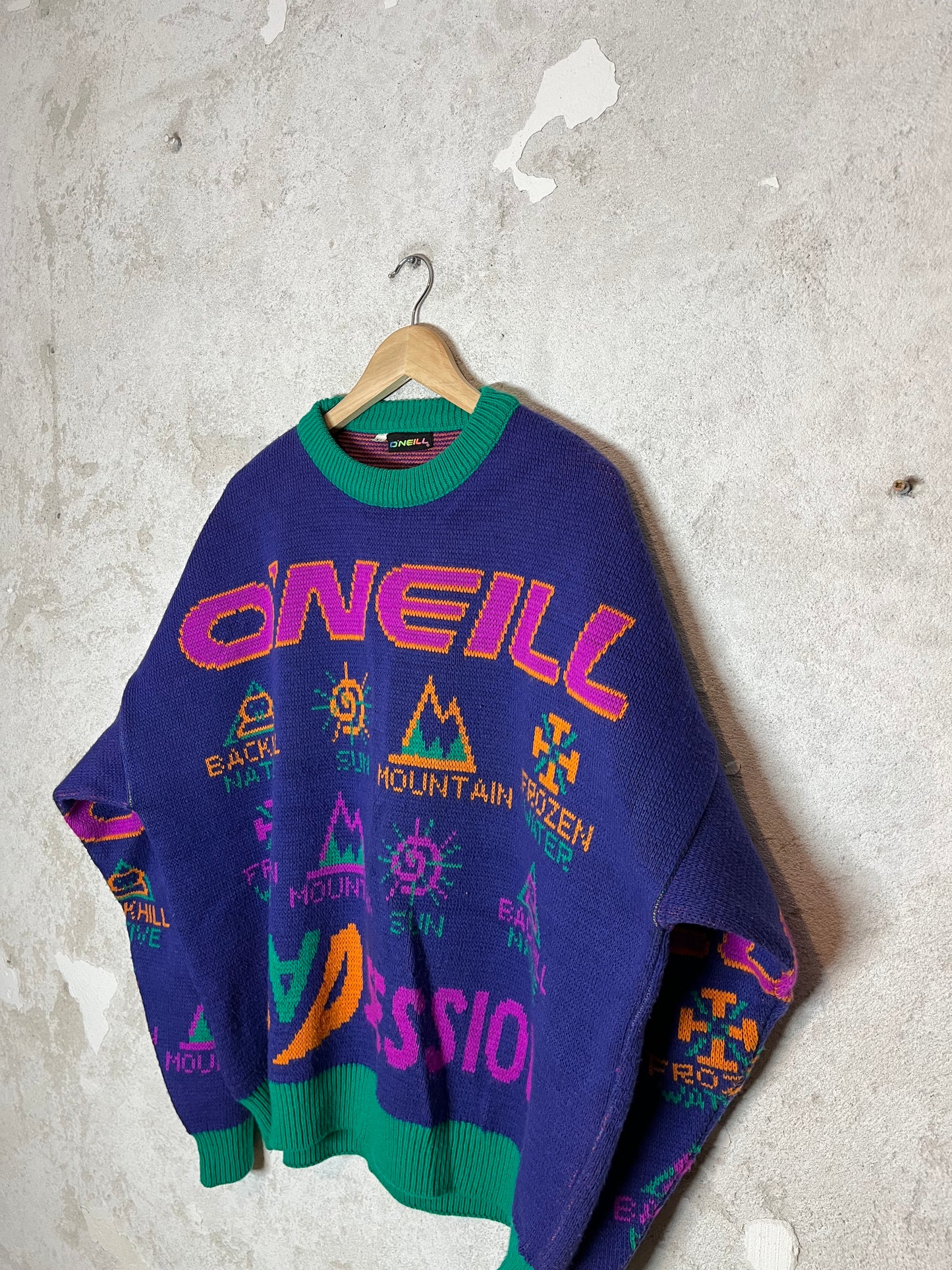 O’neill vintage ski heavy knit collectors sweatshirt - XL