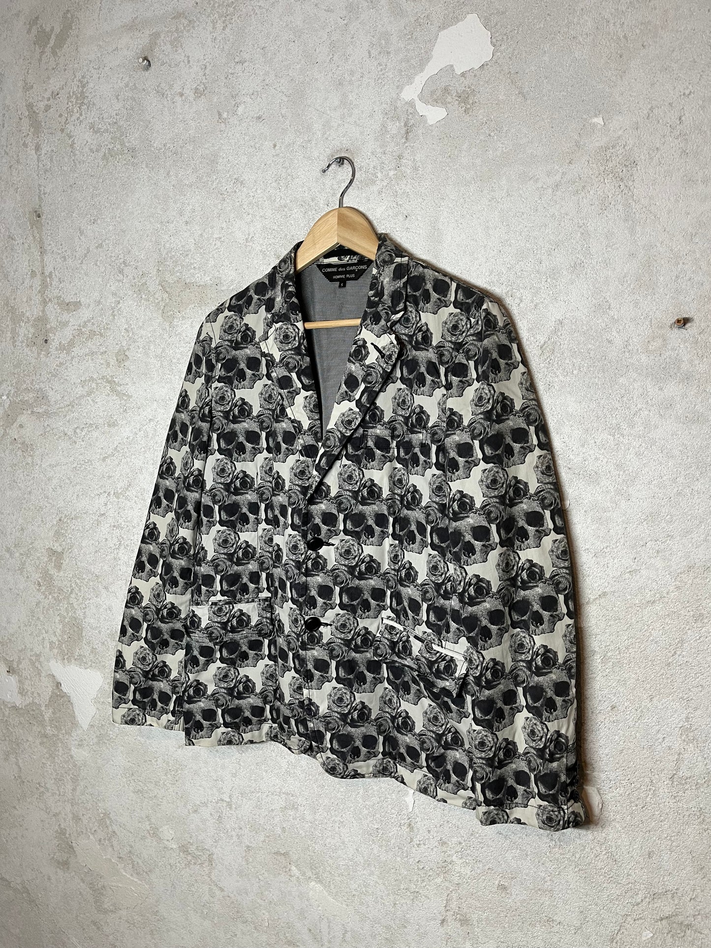 Comme des Garcons Homme plus SS'10 Runway skull roses blazer - S