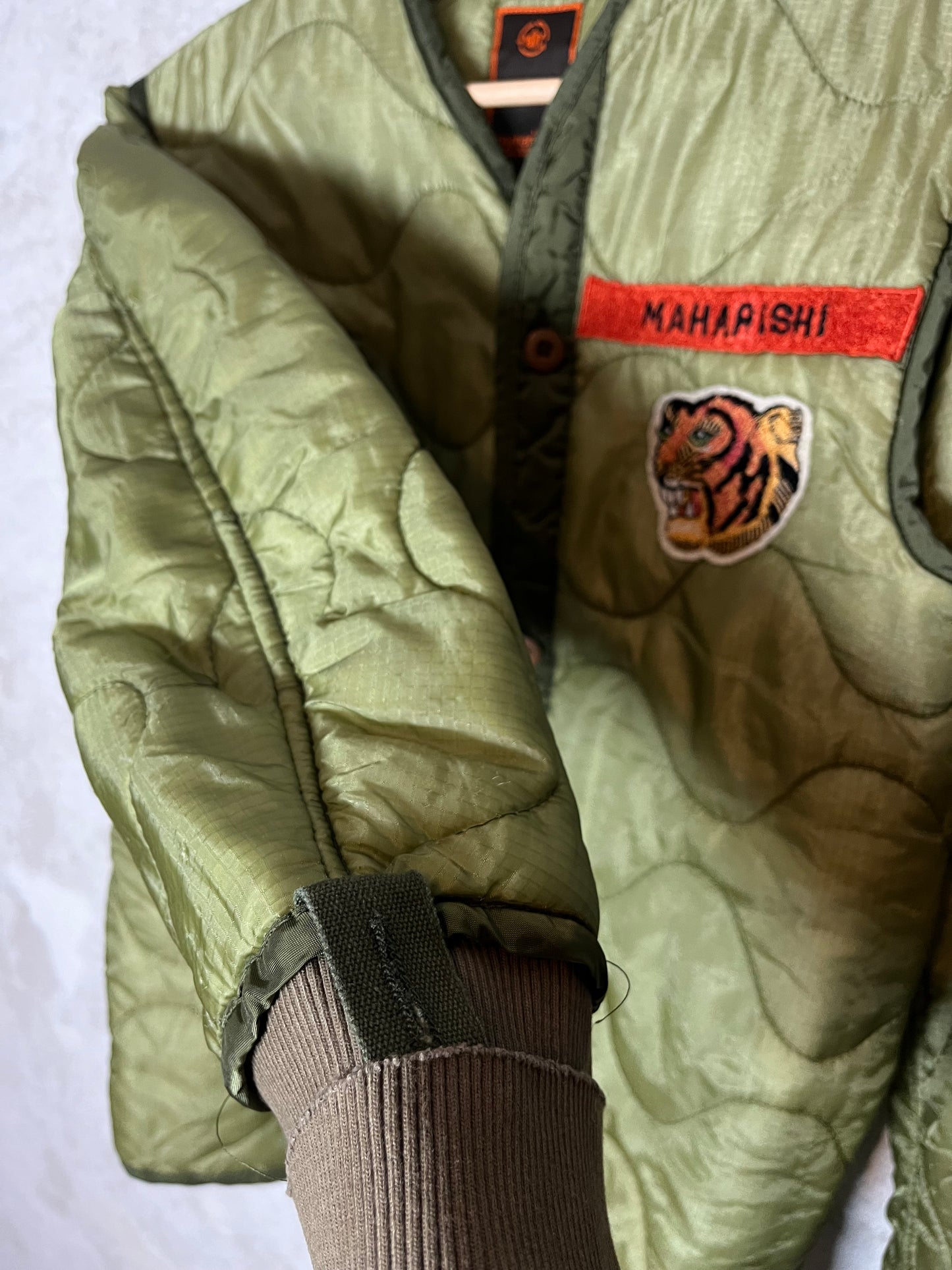 Maharishi vintage 2000s 90s retro upcycled liner tiger jacket - XS