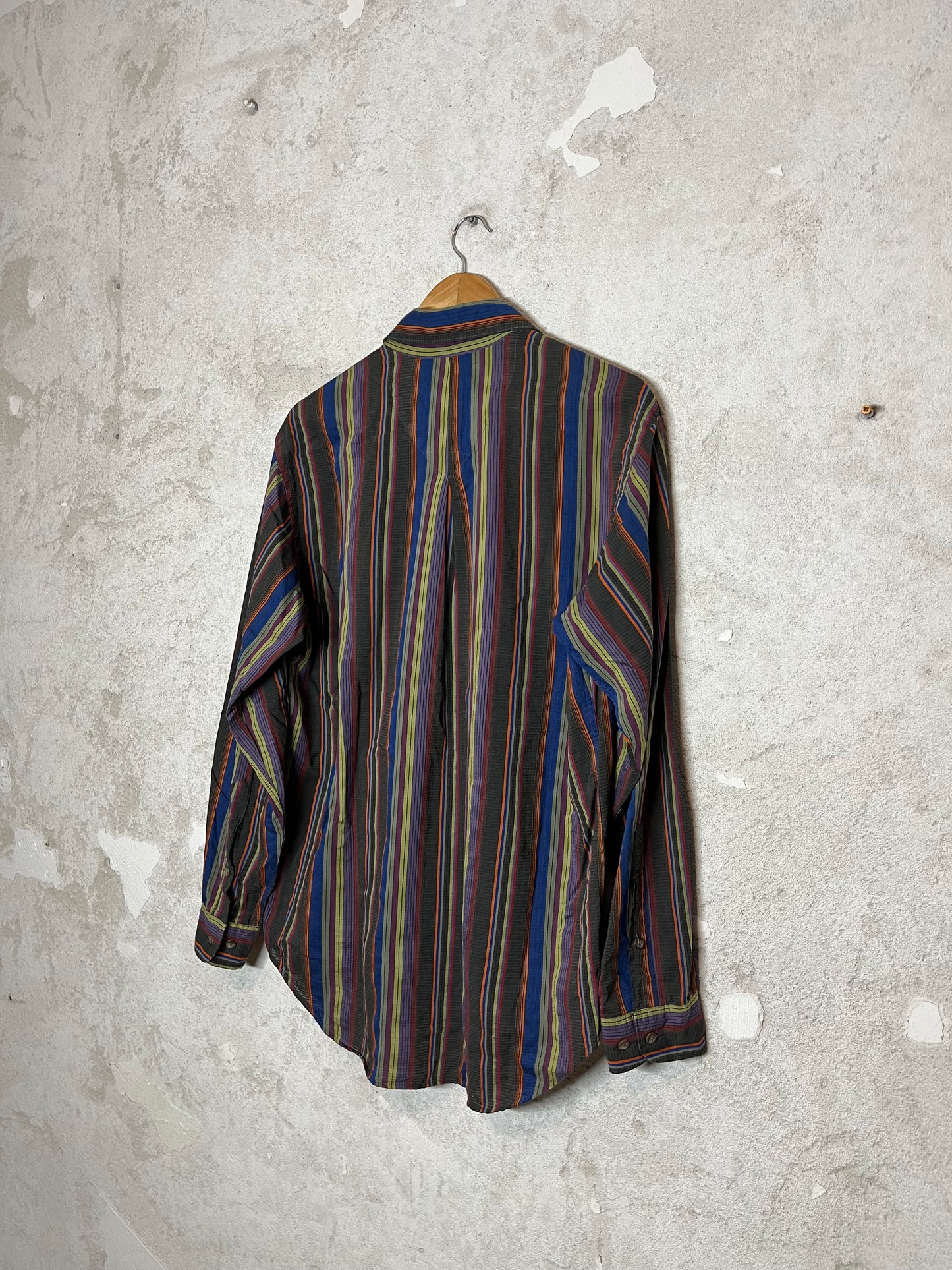 Marlboro vintage striped overshirt - M