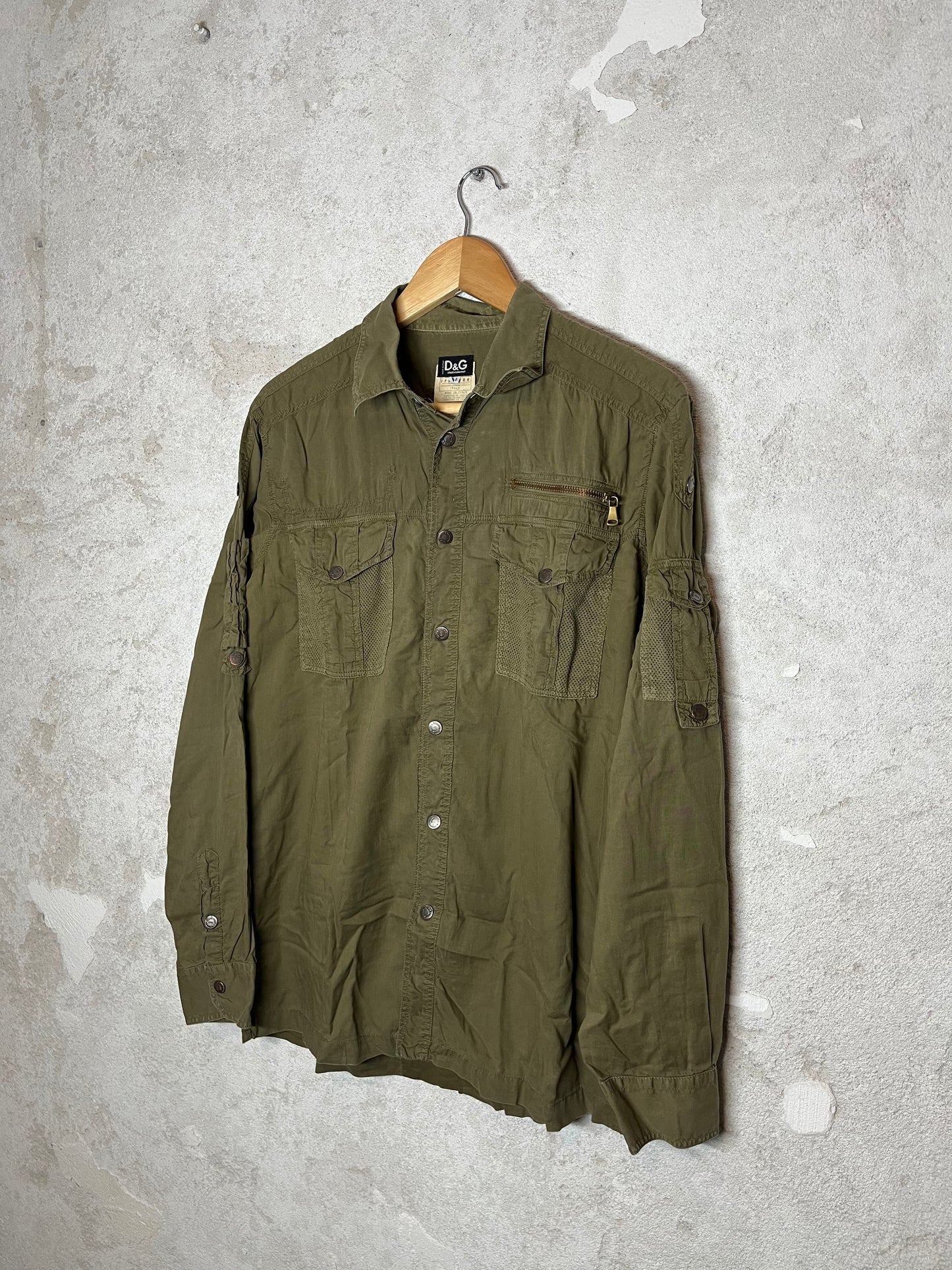 Dolce & Gabbana 2000s cargo multipocket shirt - M