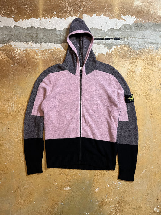 Stone Island knit zip-up sweater - L