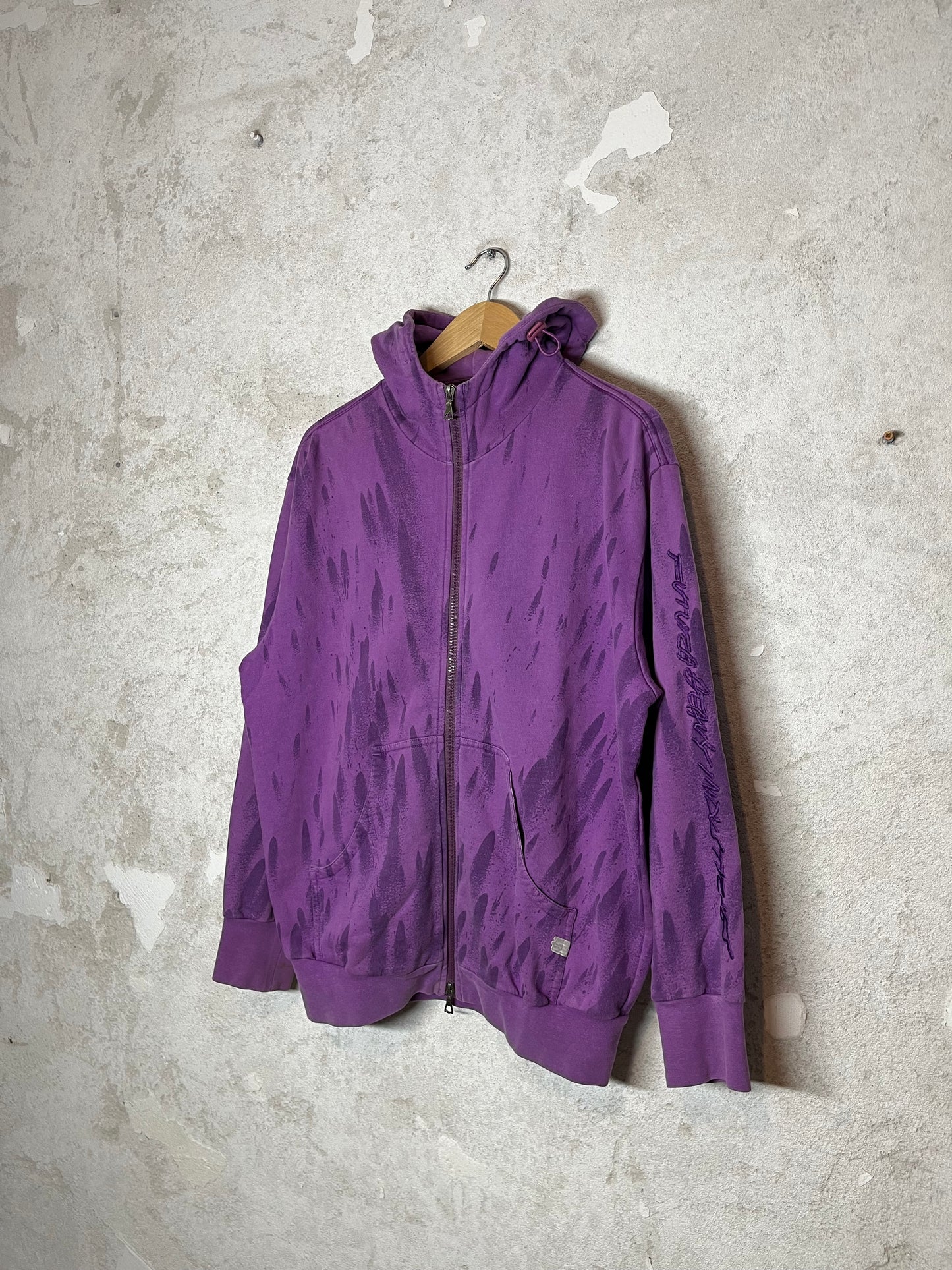 Maharishi x Futura purple rain hooded vest sweater - M