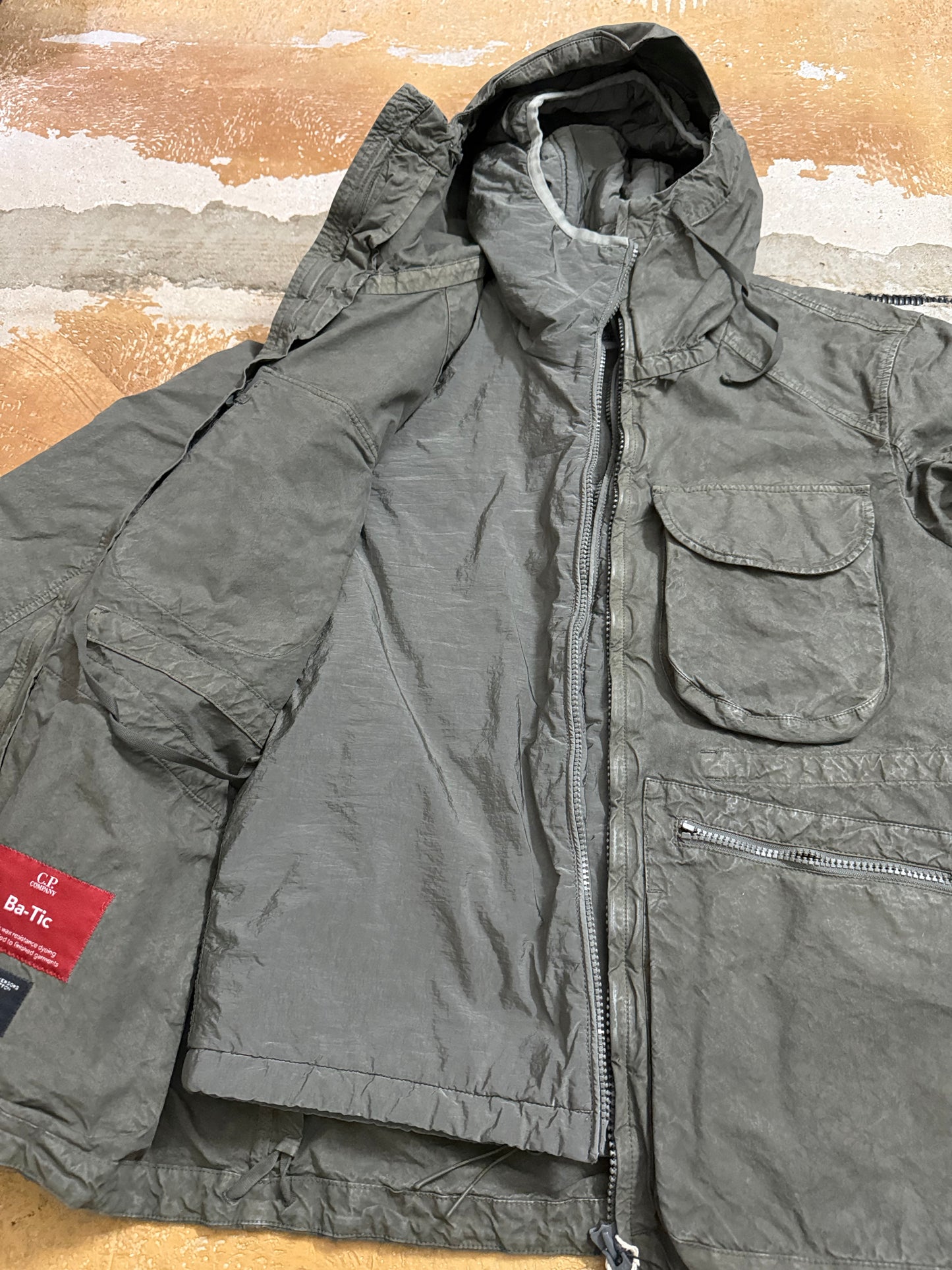 CP Company Ba-Tic Halley Stevensons waxed cotton 2-in-1 winter jacket - S