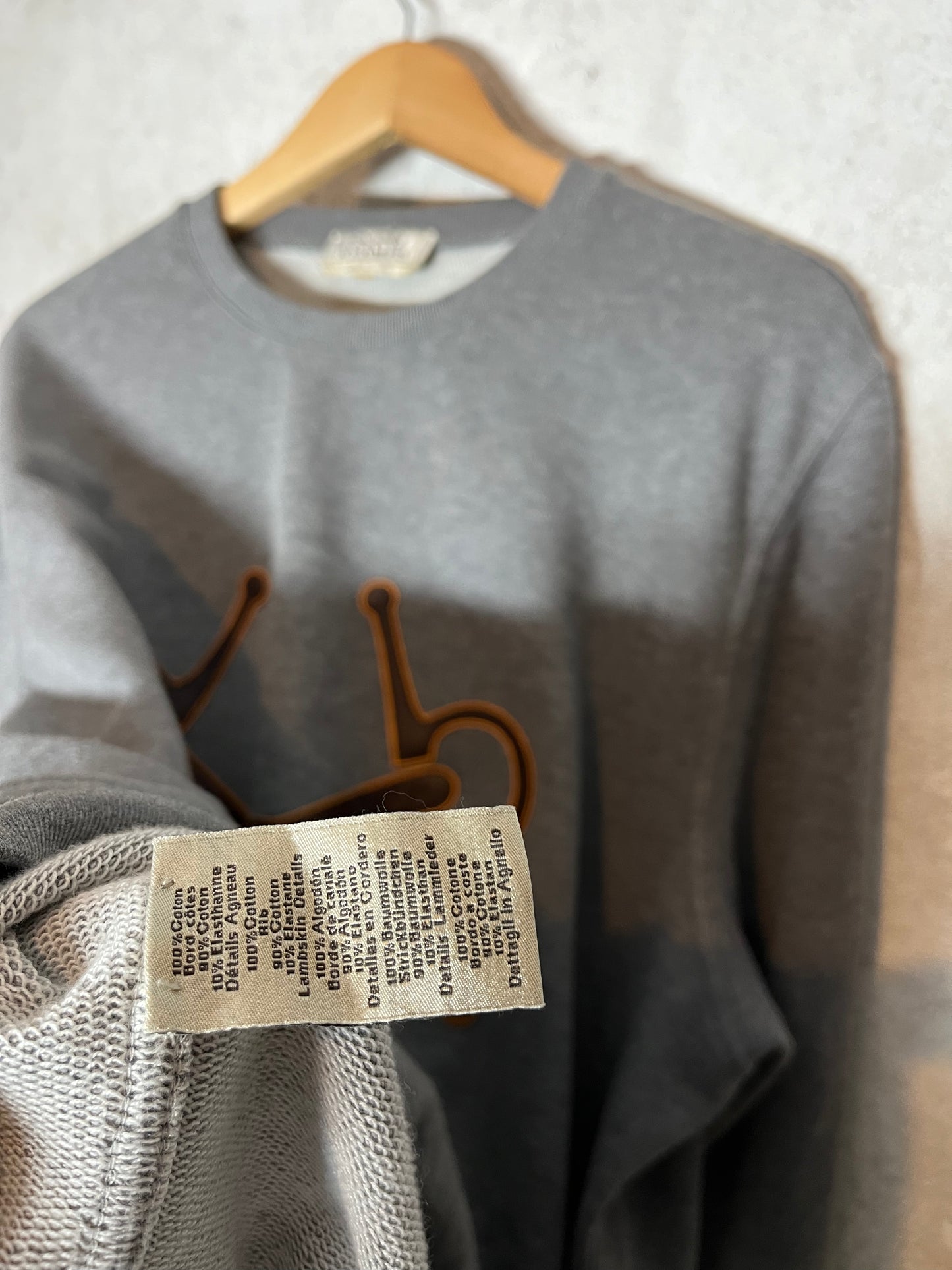 Hermes Horsebit SS'19 lambskin sweater - XL