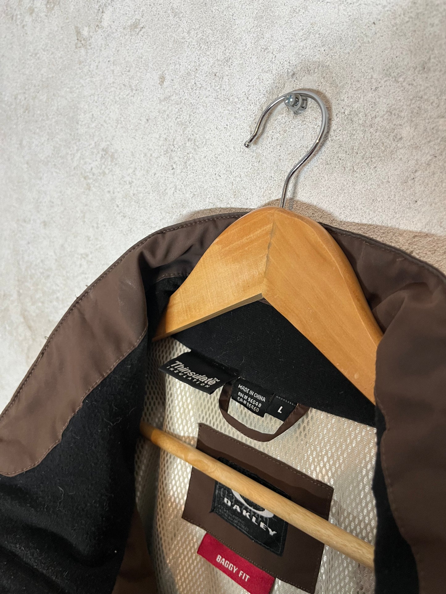 Oakley brown oversized ski jacket - XL